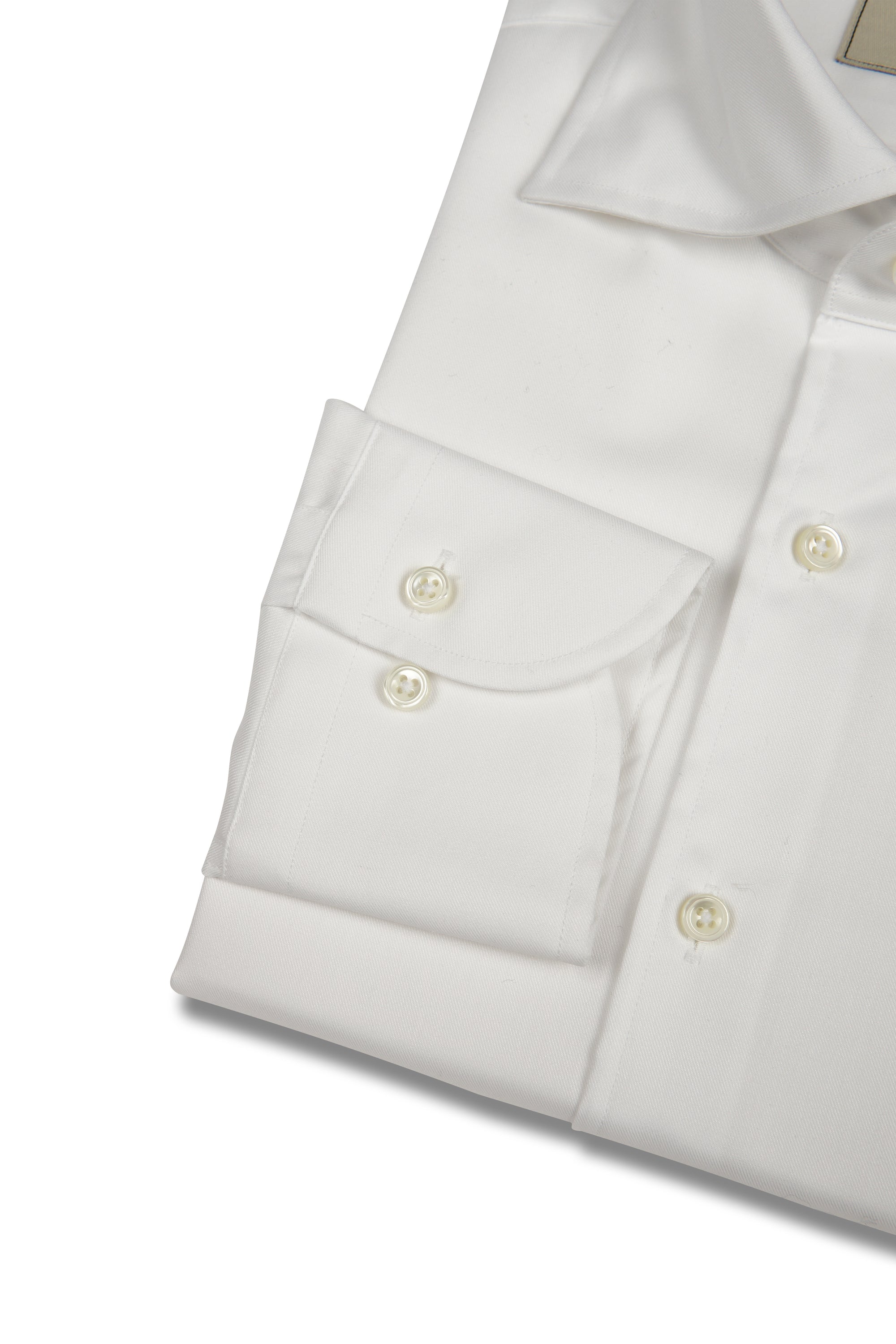 MTO White Twill Cotton Shirt