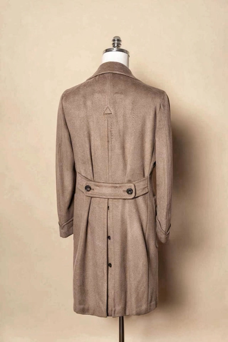 Light Brown Wool Polo Coat #854