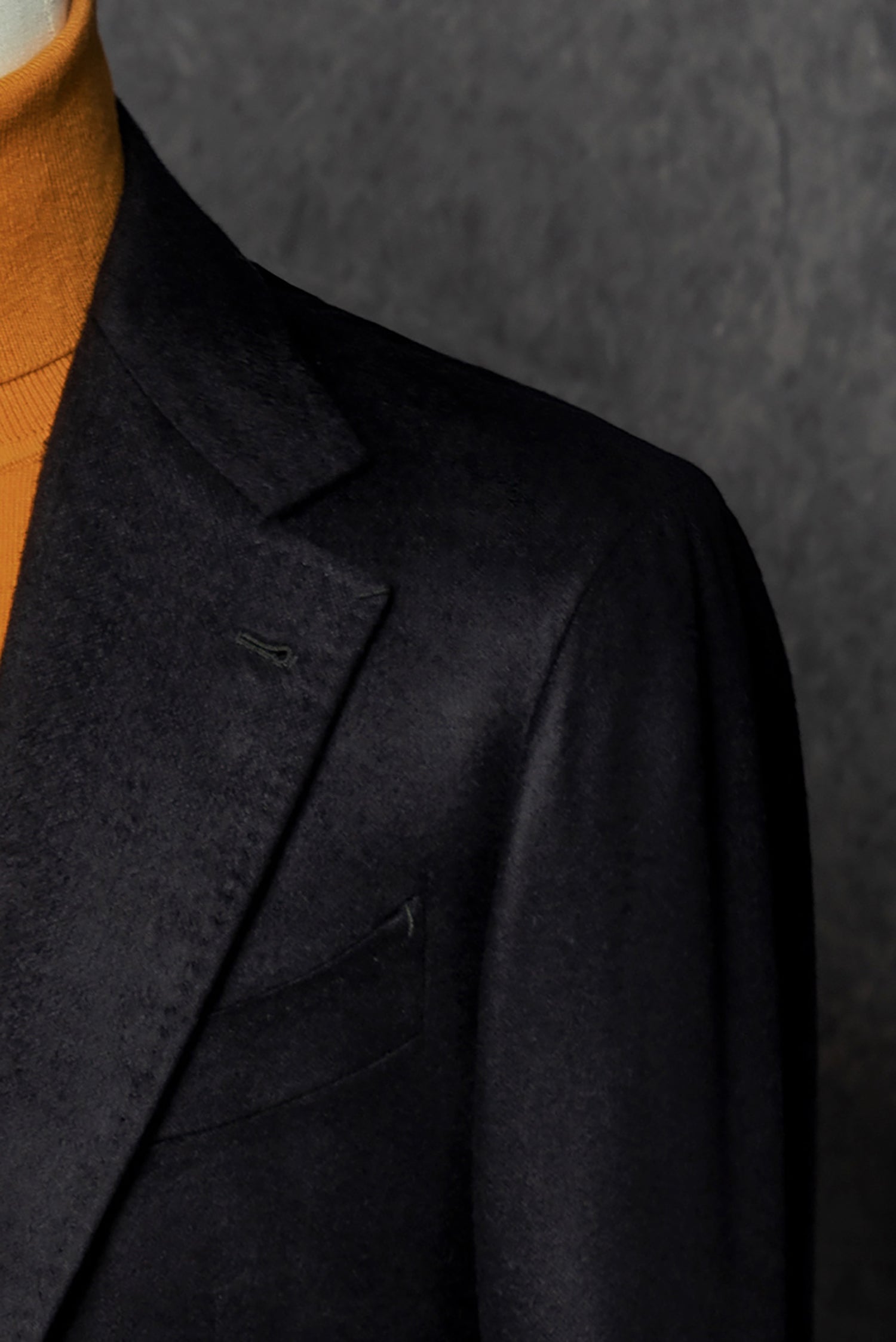 MTO Navy Silk Cashmere Blending Blazer #16