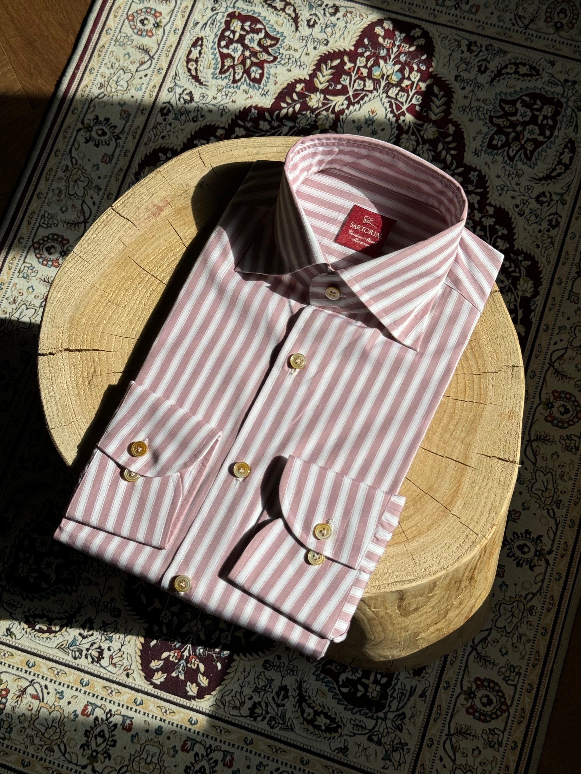 MTO Hand-stitched Stripe Shirt