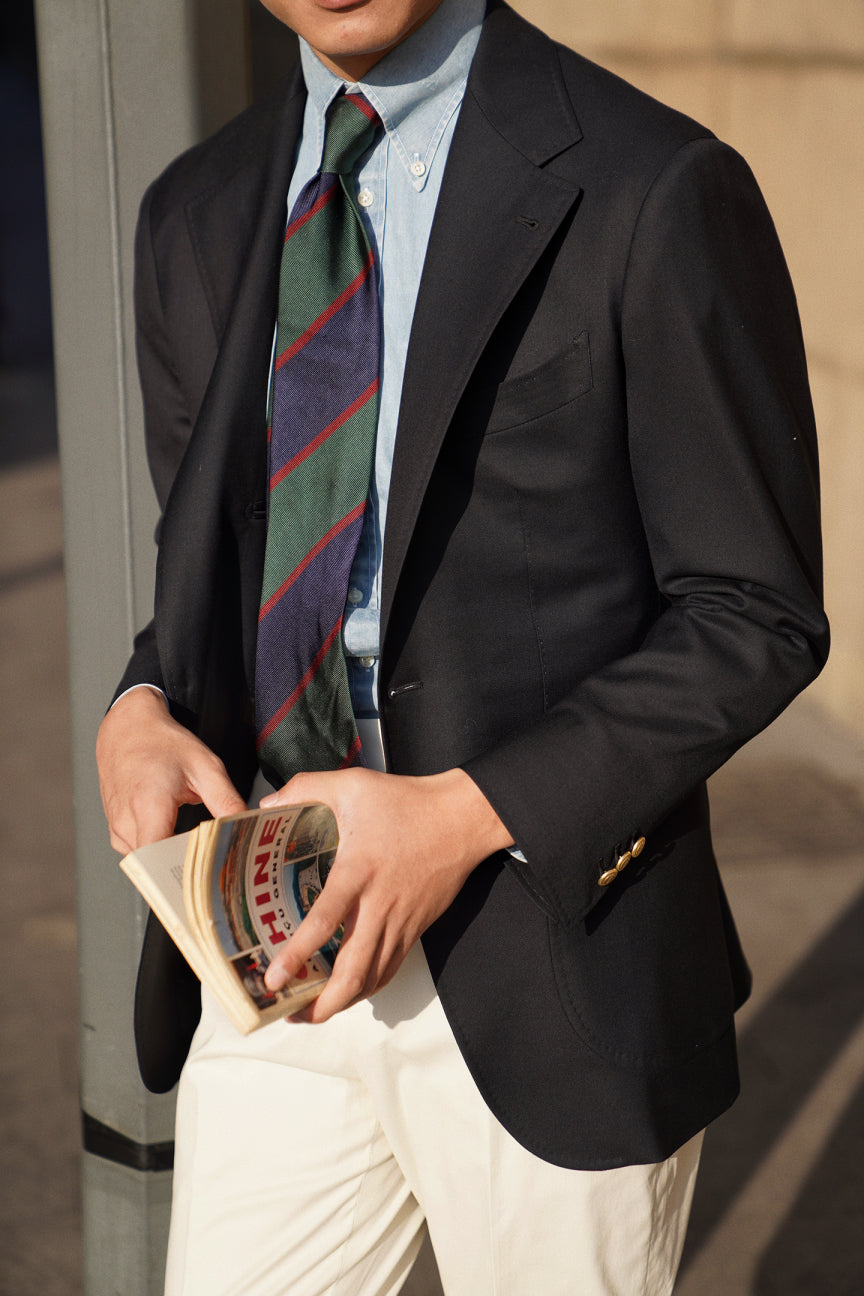 Navy Wool Cashmere Standard Blazer #762