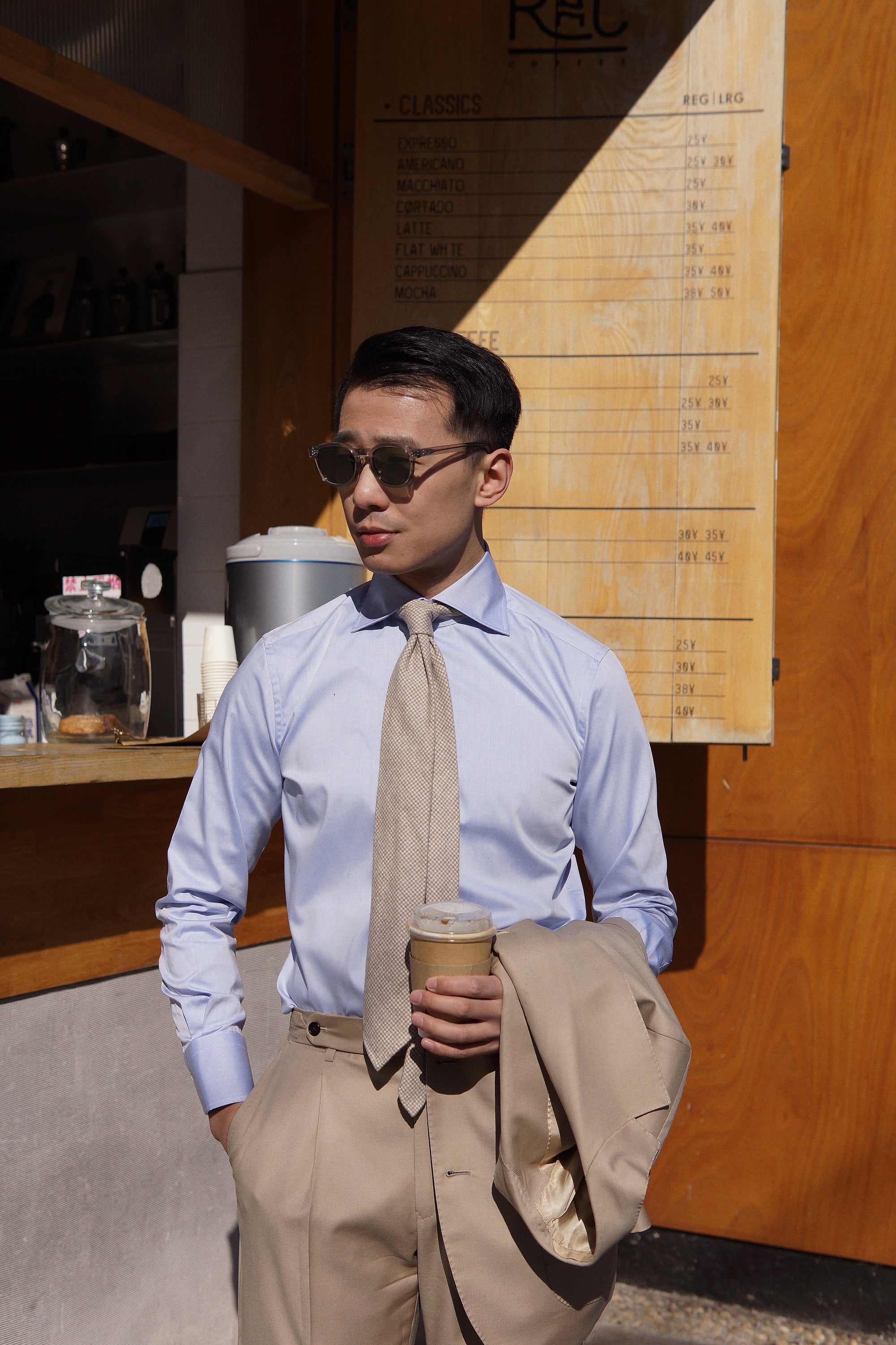 MTO Pale Blue Cotton Shirt