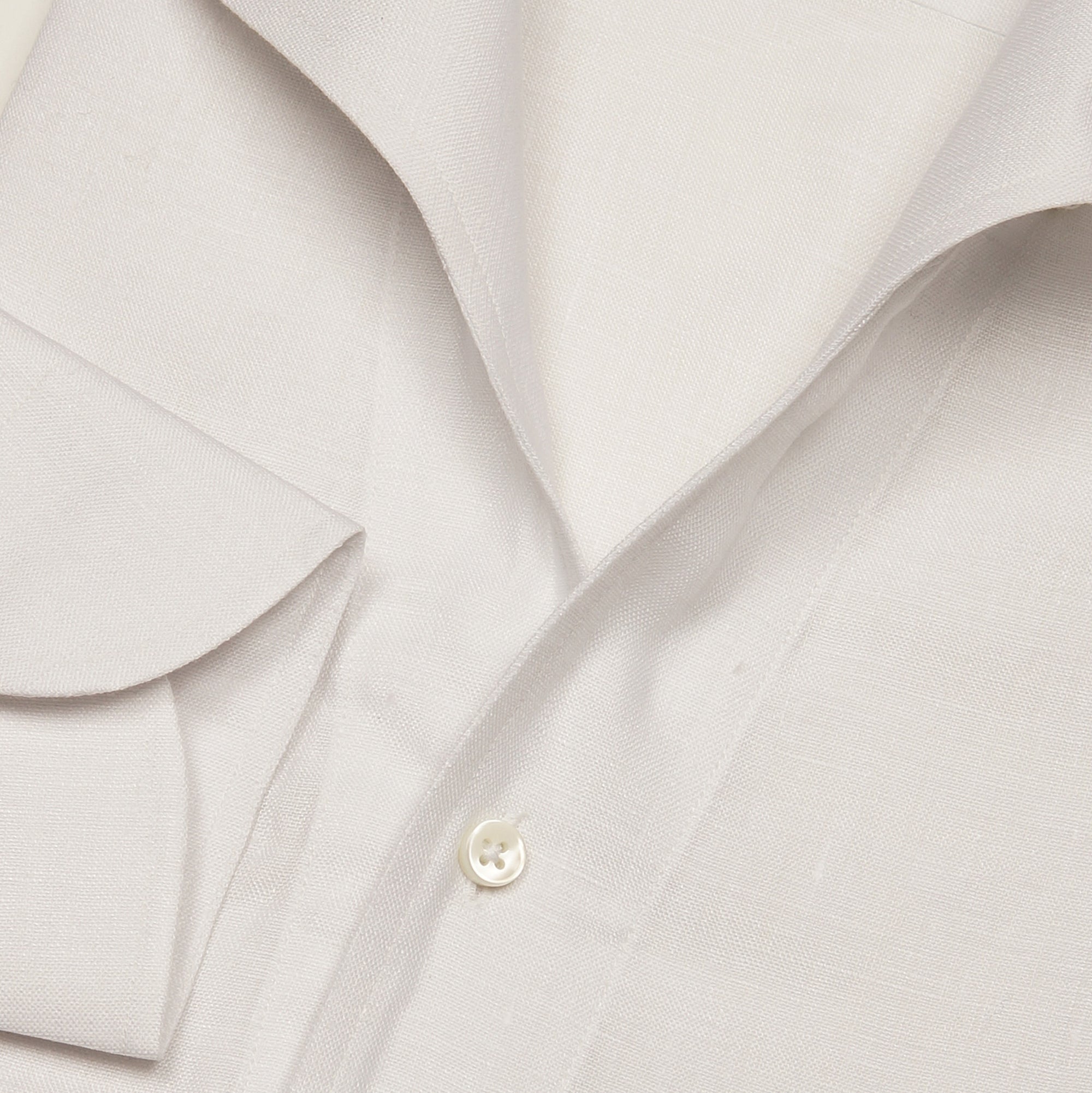 MTO Off White Linen One Piece Collar Shirt