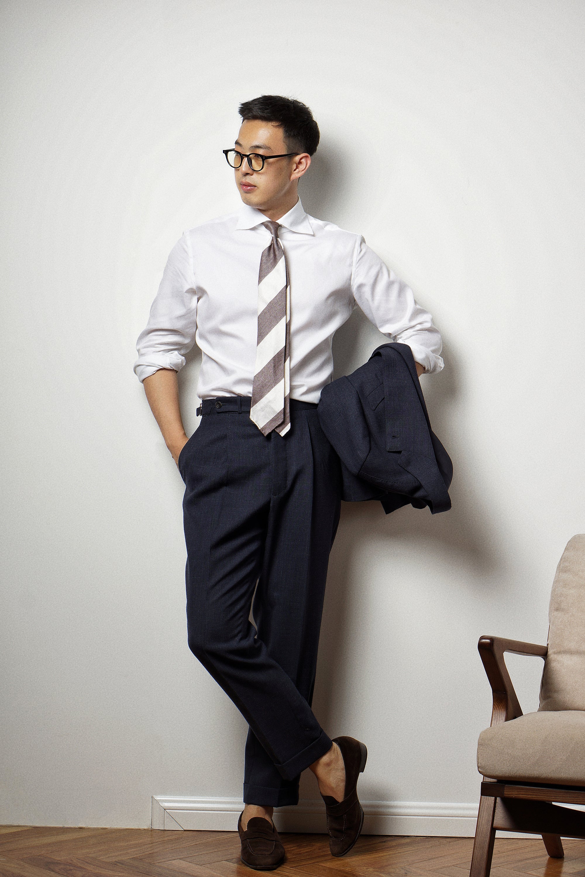 MTO White Twill Cotton Shirt