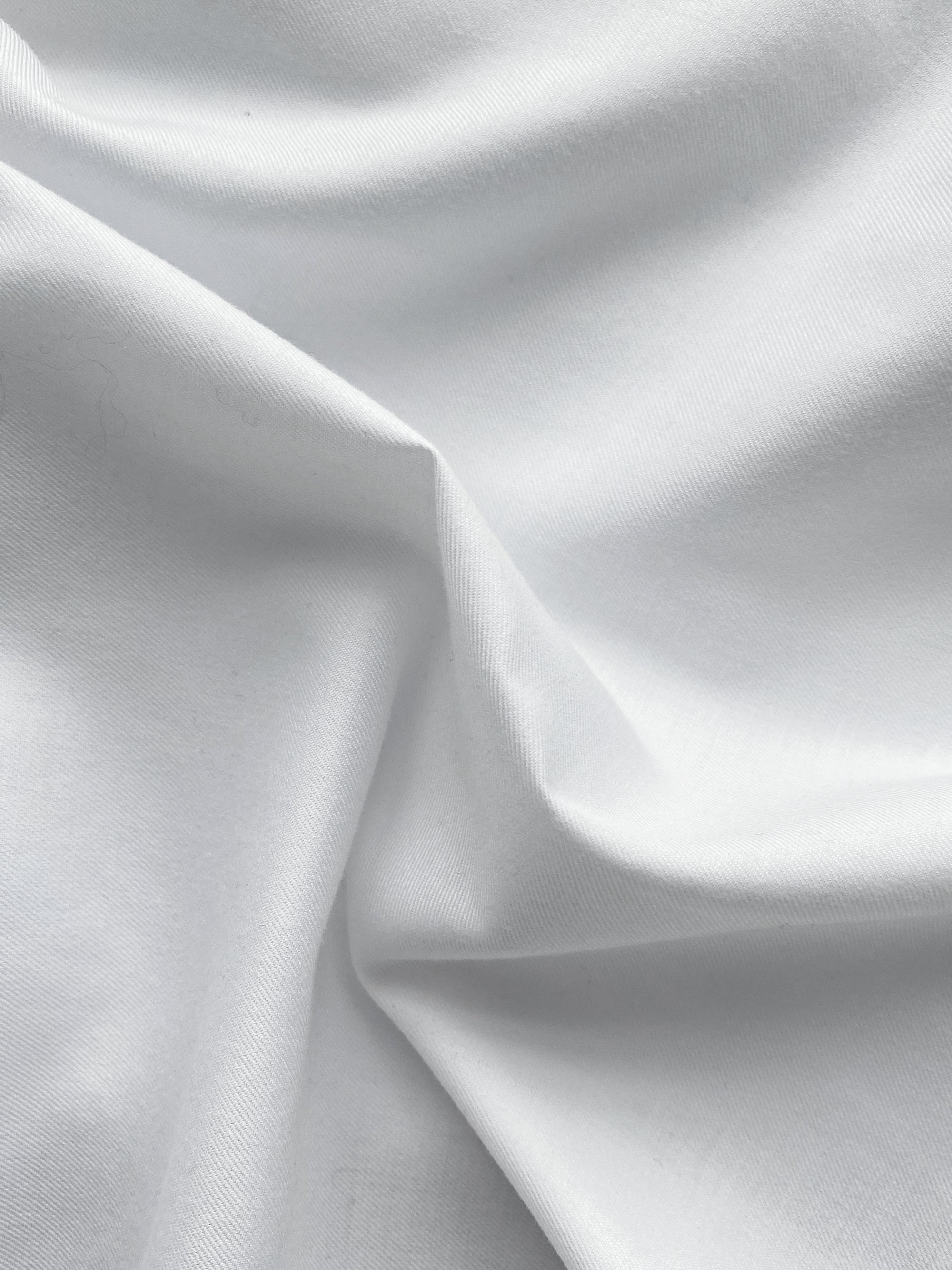 MTO White Twill Cotton Shirt