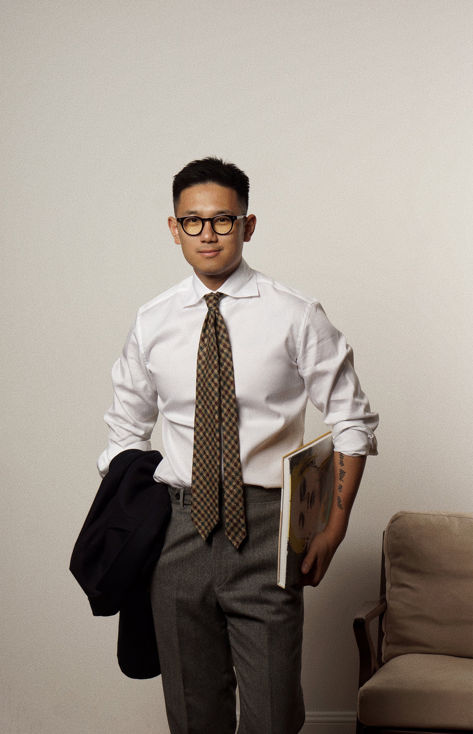 MTO White Twill Cotton Shirt