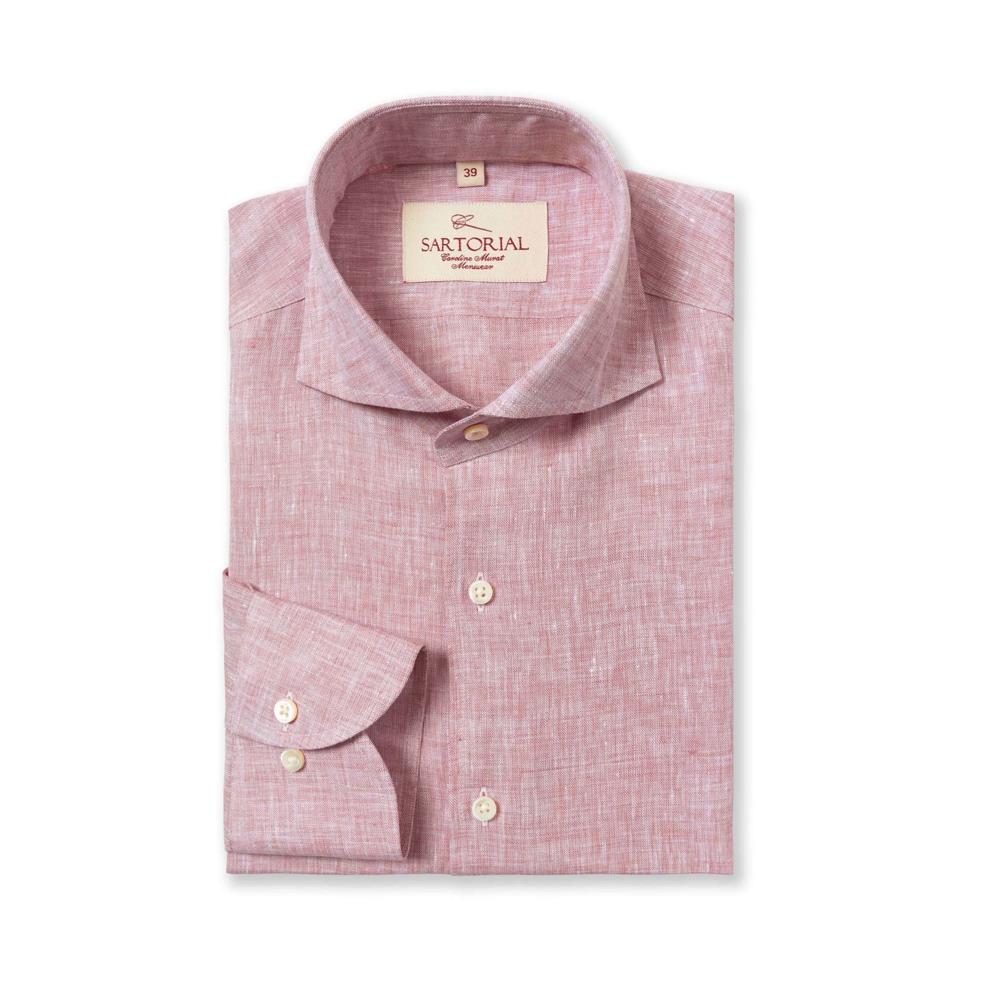 MTO Pink Linen Shirt