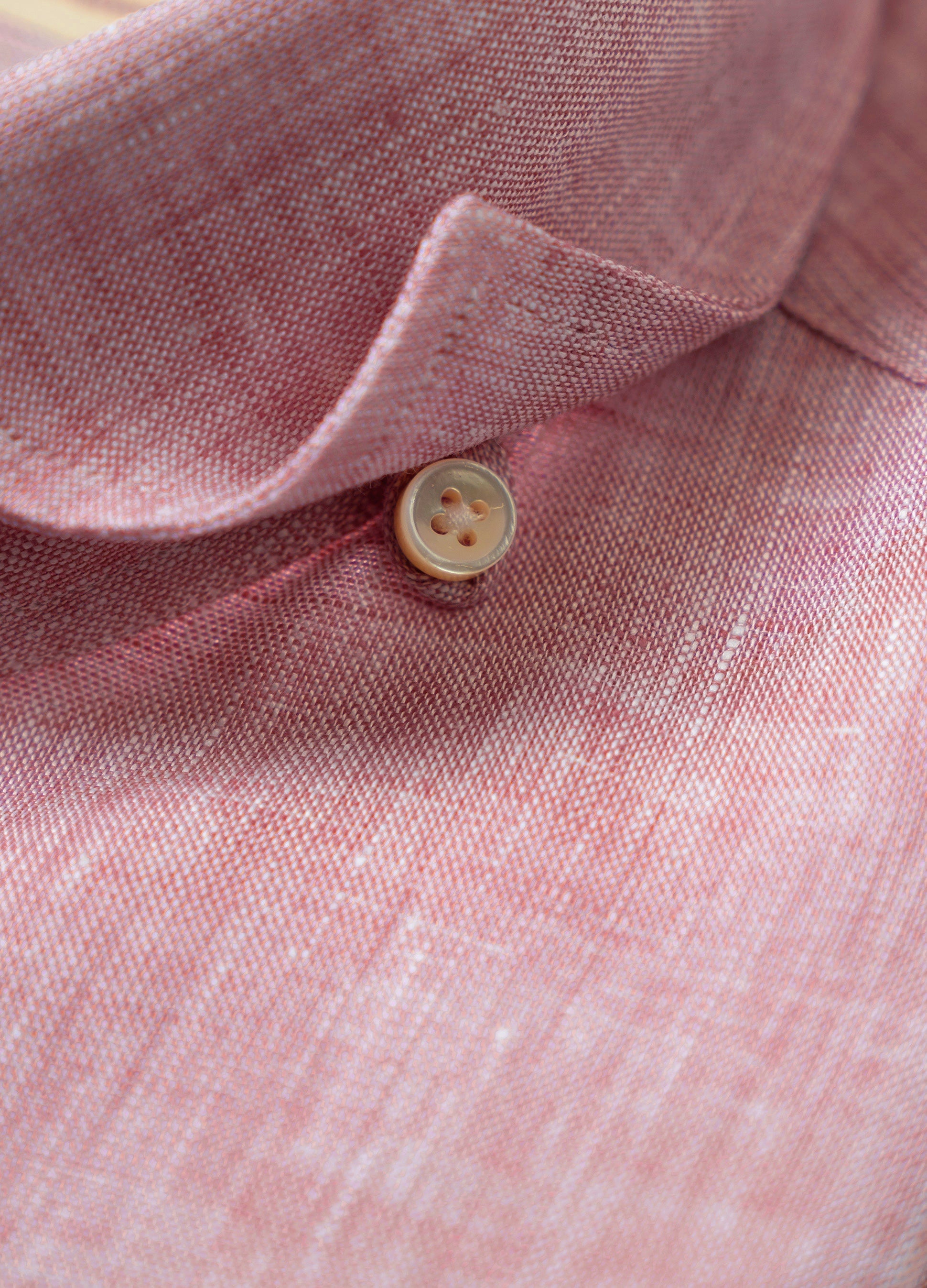MTO Pink Linen Shirt