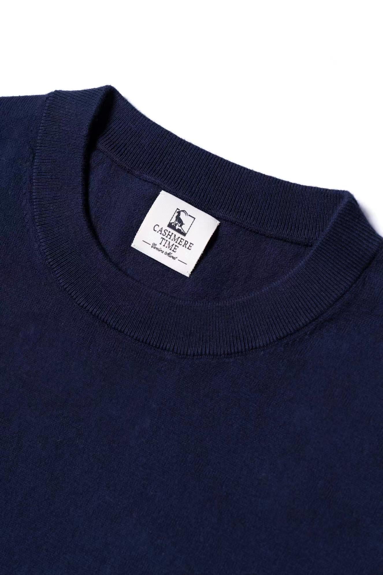 Navy Long Sleeve Crew Neck Jumper