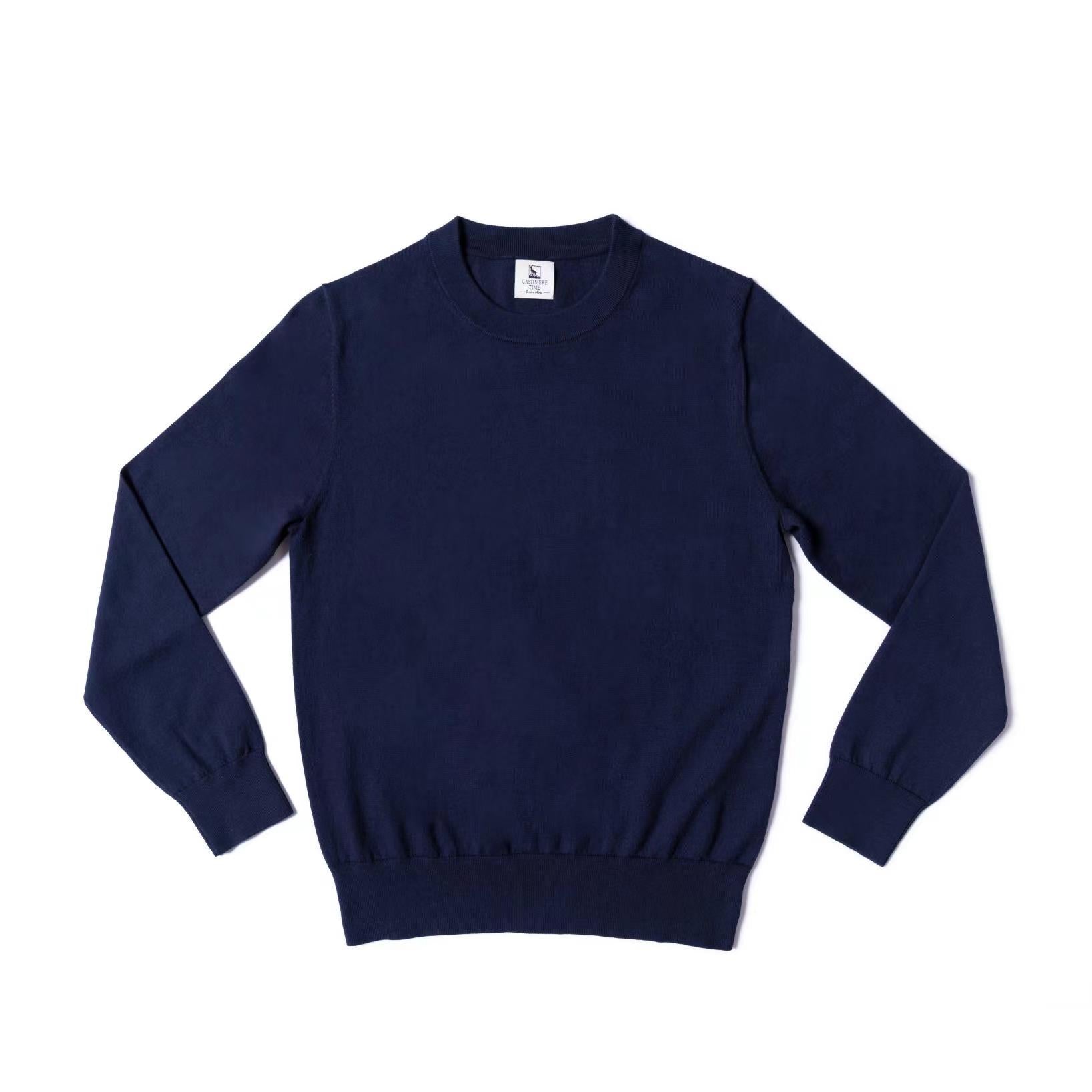 Navy Long Sleeve Crew Neck Jumper