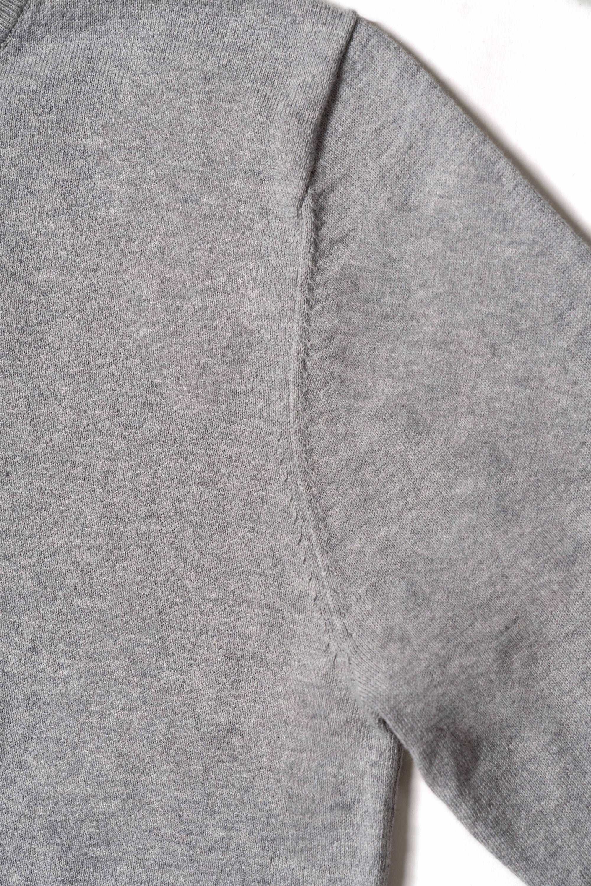 Stone Grey Long Sleeve Crew Neck Jumper