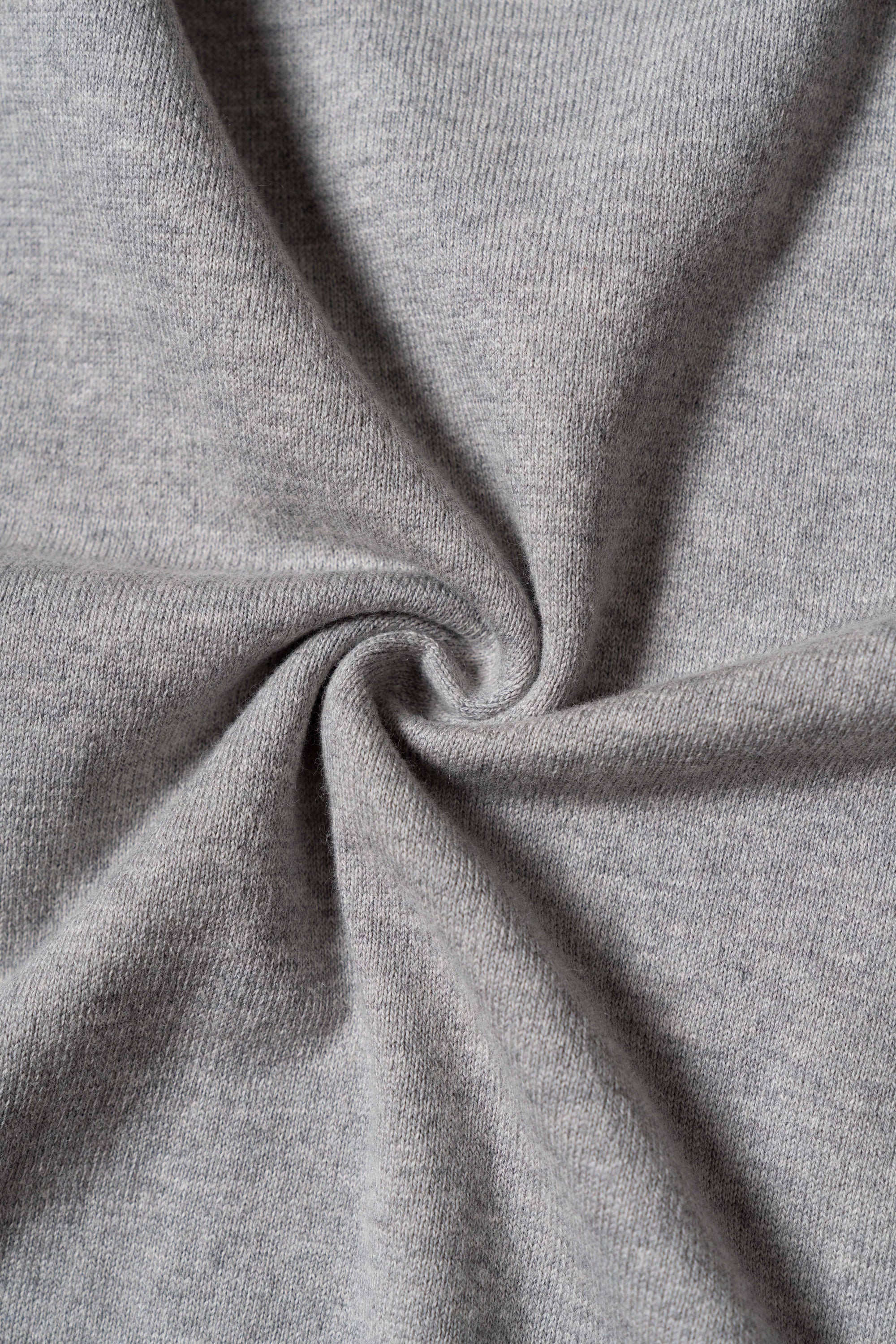 Stone Grey Long Sleeve Crew Neck Jumper