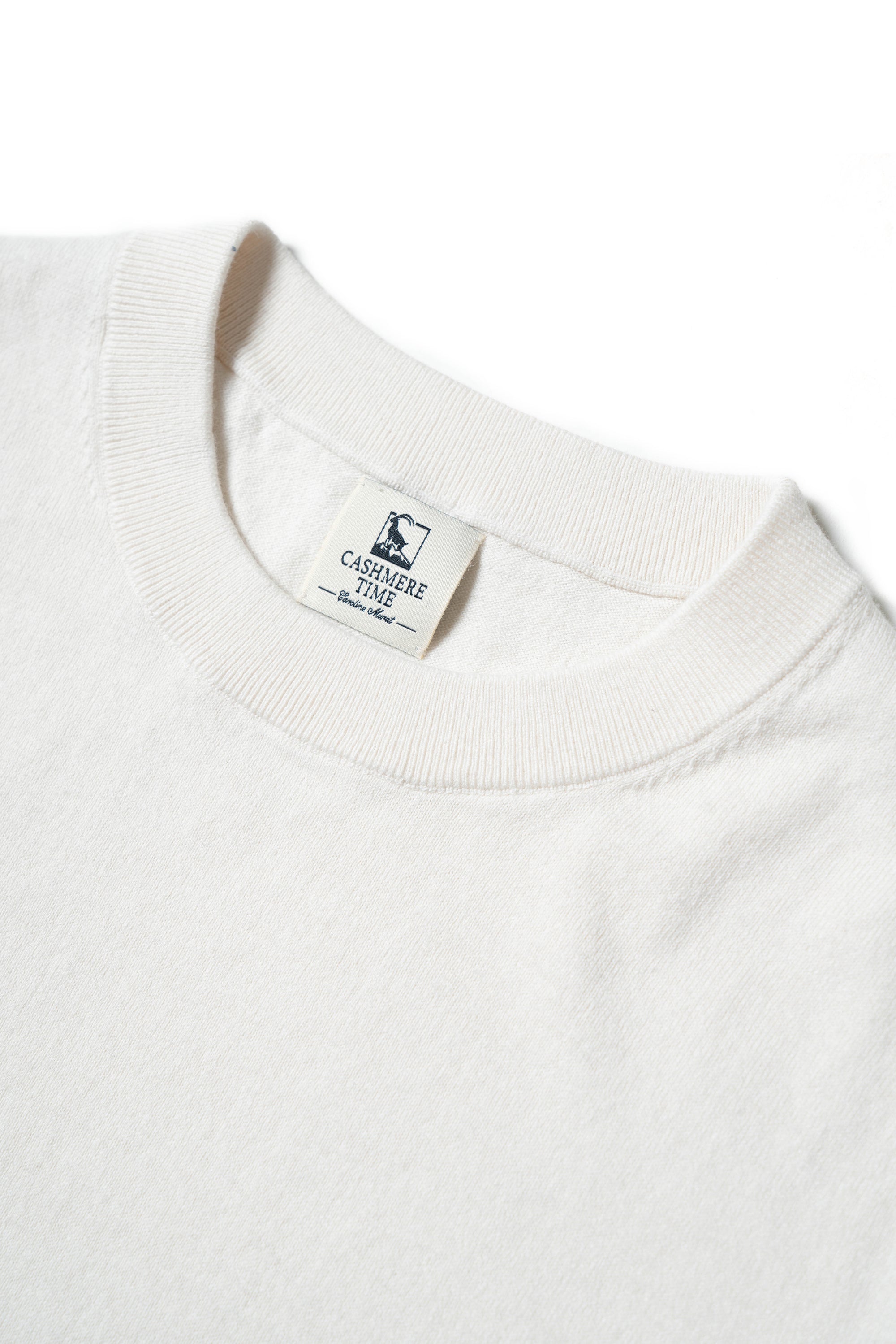 White Long Sleeve Crew Neck Jumper