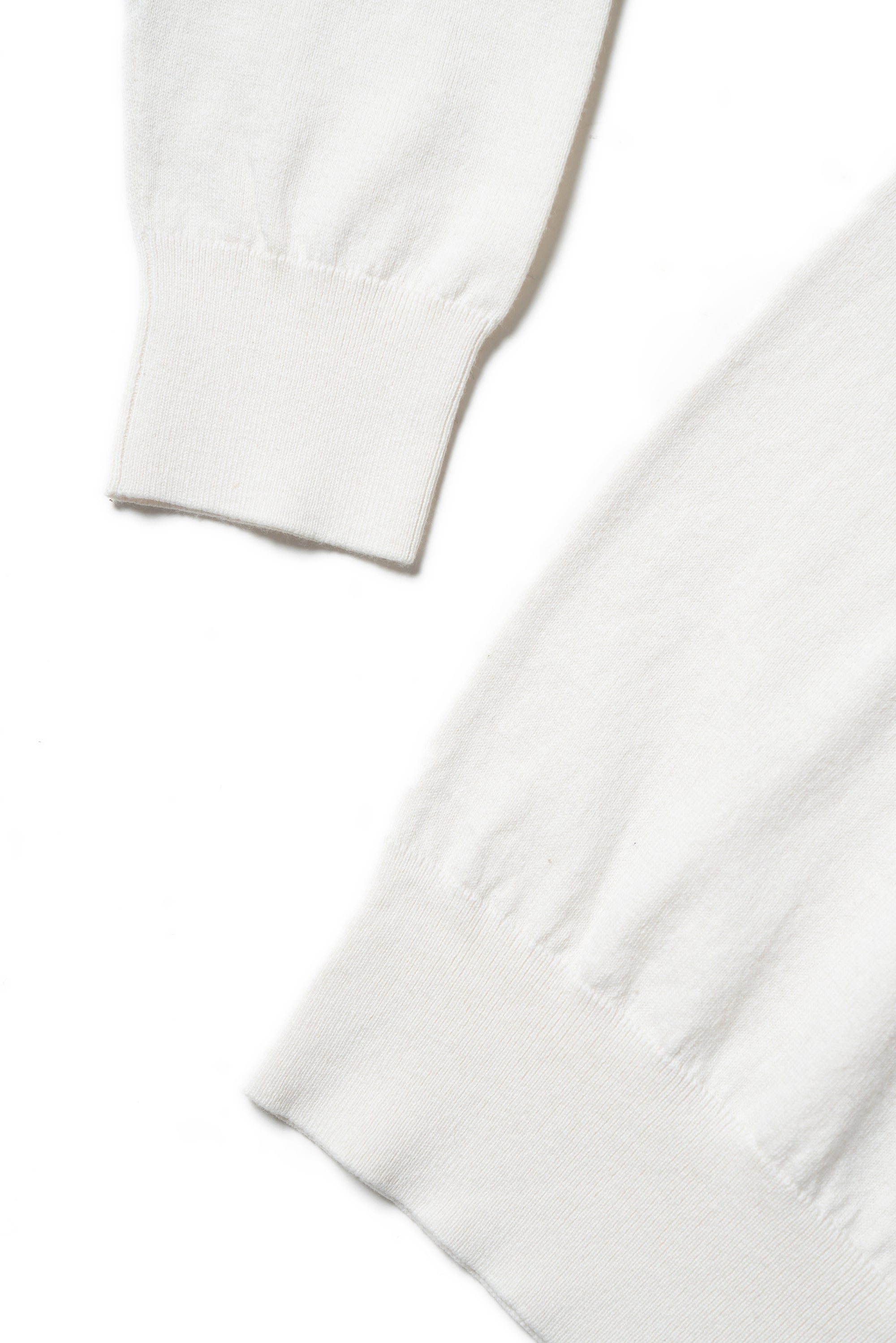 White Long Sleeve Crew Neck Jumper