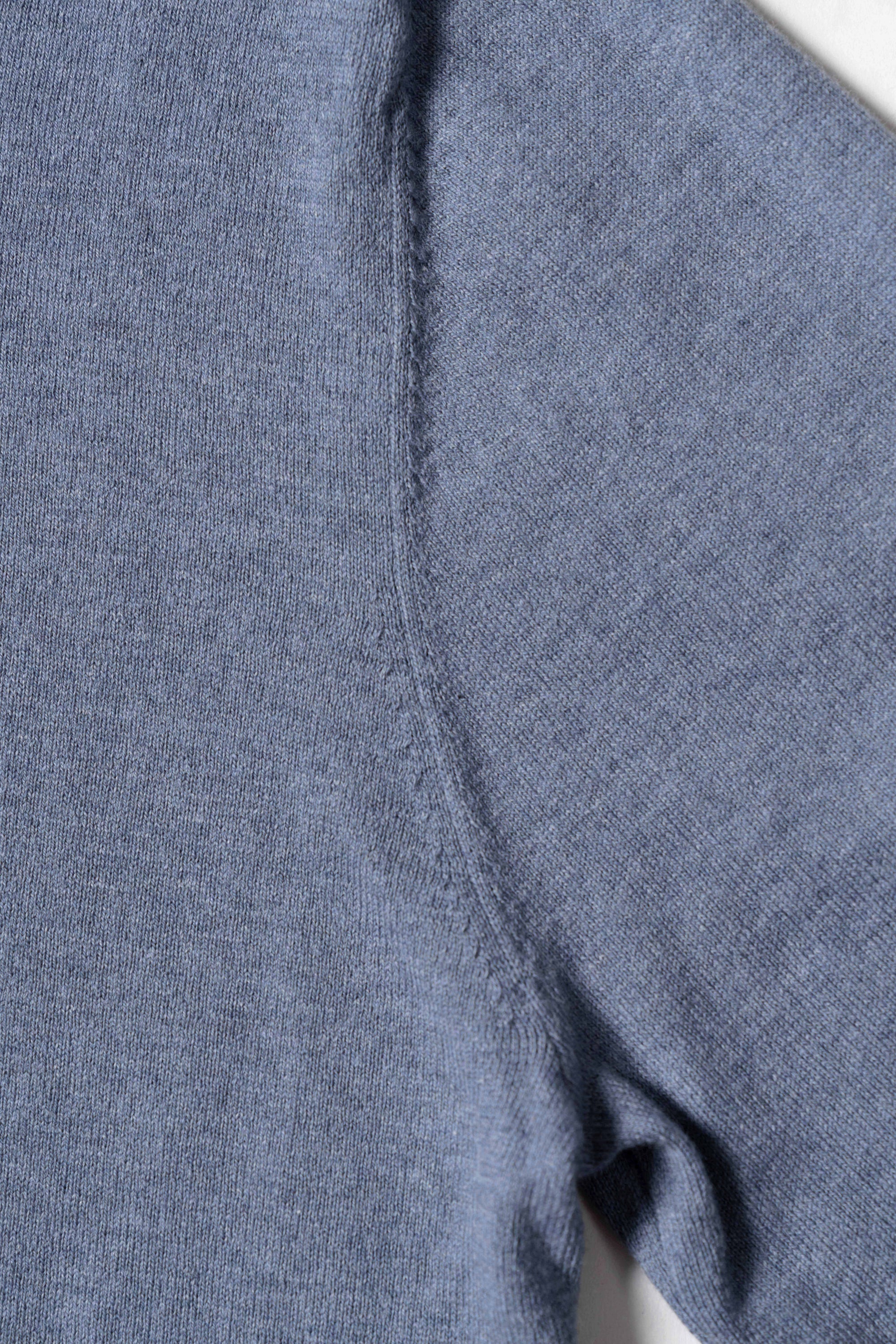 Foggy Blue Long Sleeve Crew Neck Jumper