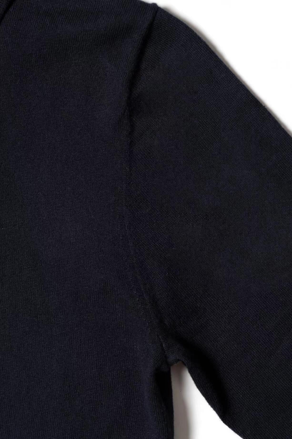 Navy Long Sleeve Polo
