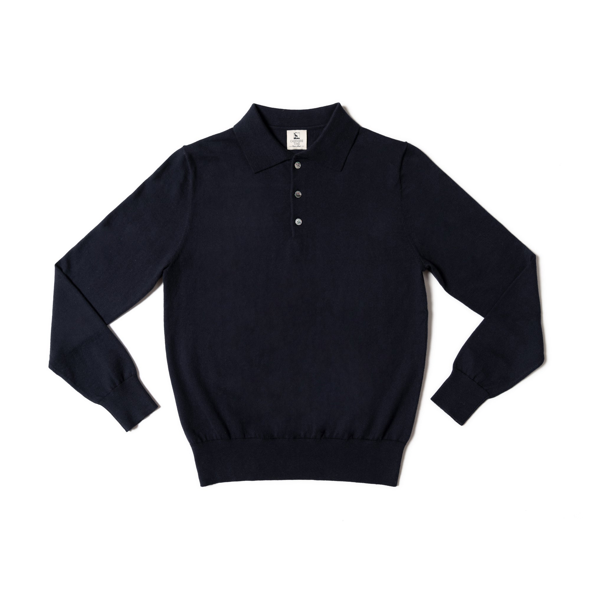 Navy Long Sleeve Polo