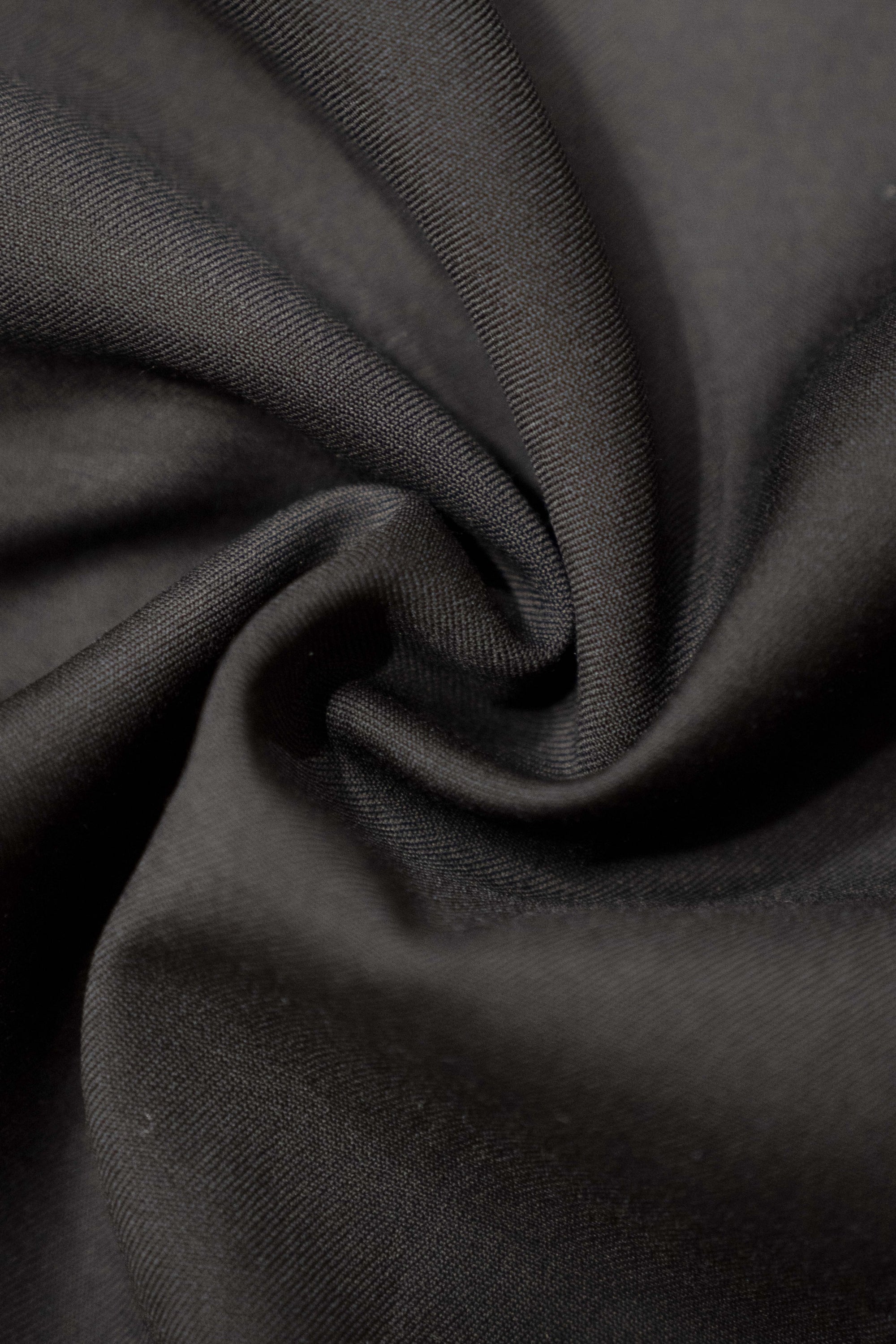 Black Wool Barathea Peak Lapel Single Breasted Dinner Suit #219