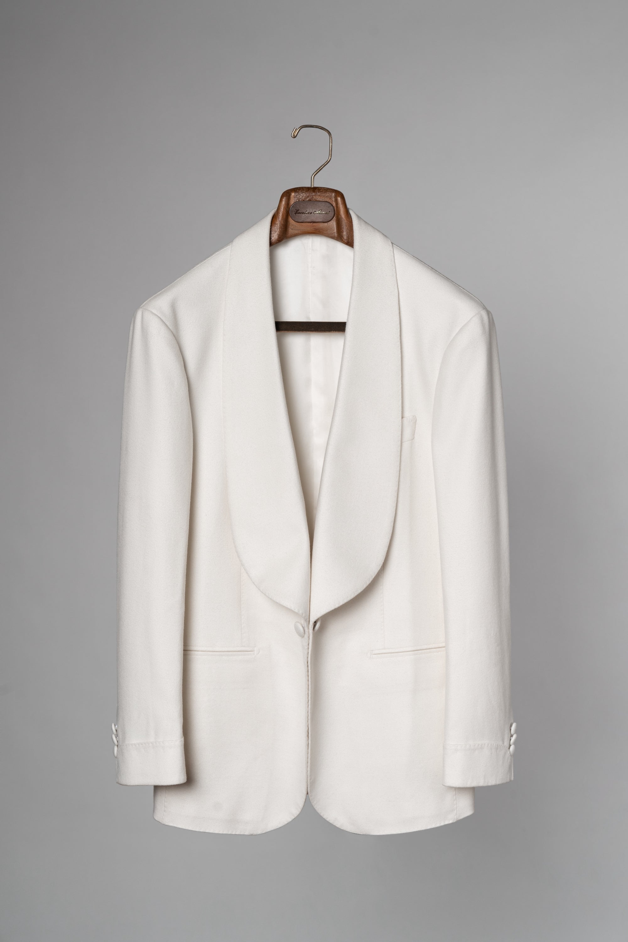 White Camel Silk Shawl Lapel Dinner Jacket #28