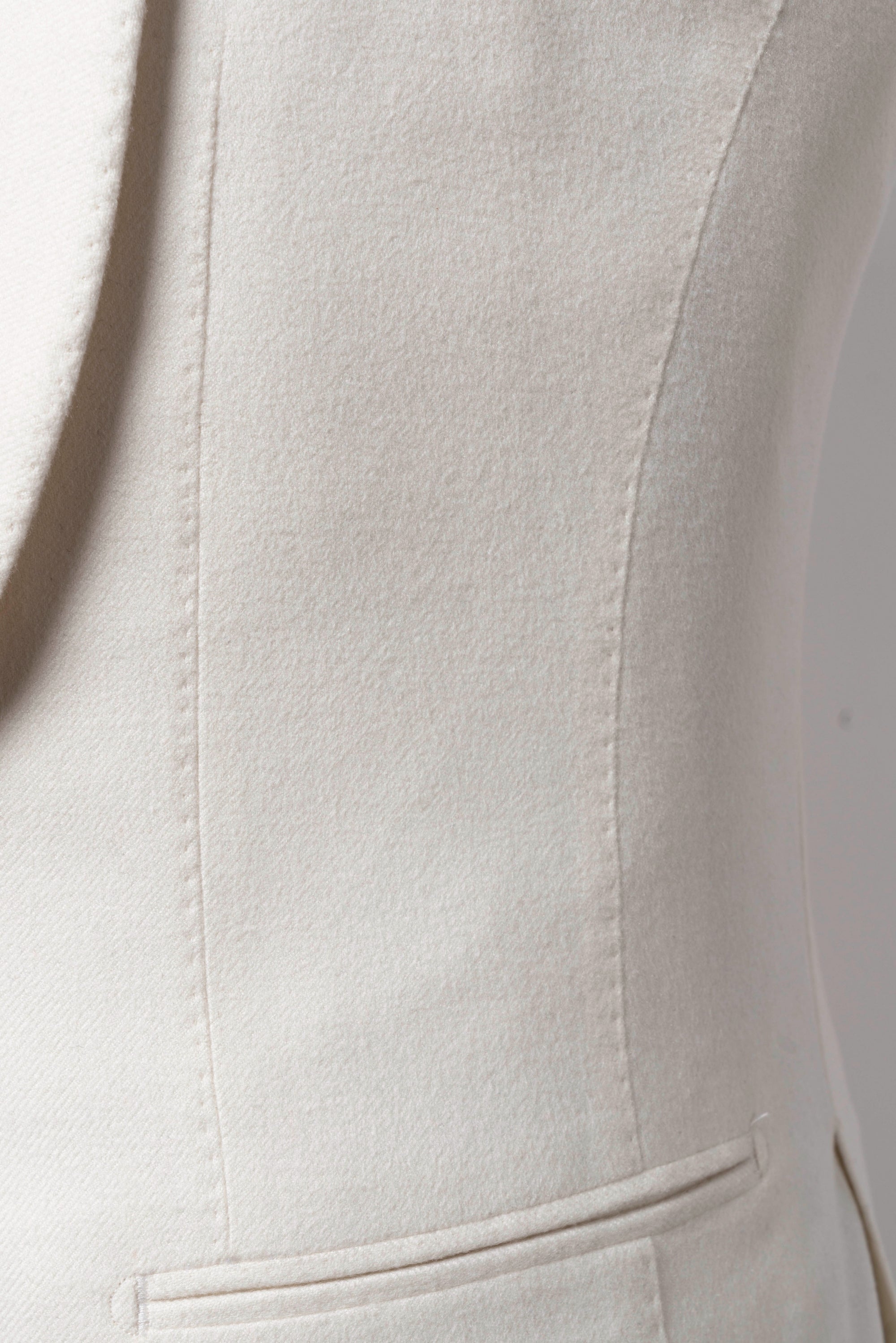 White Camel Silk Shawl Lapel Dinner Jacket #28