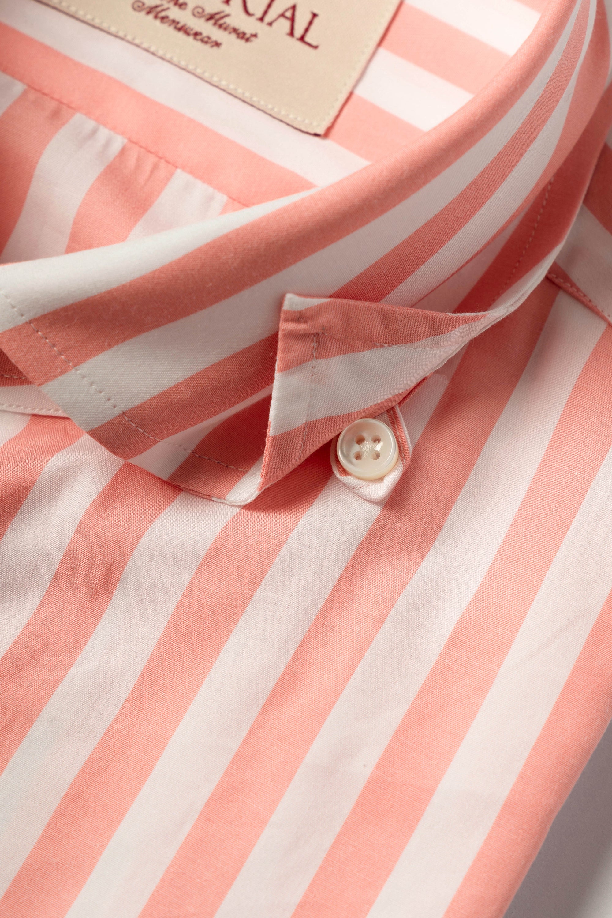 MTO Pink Stripe Cotton Shirt