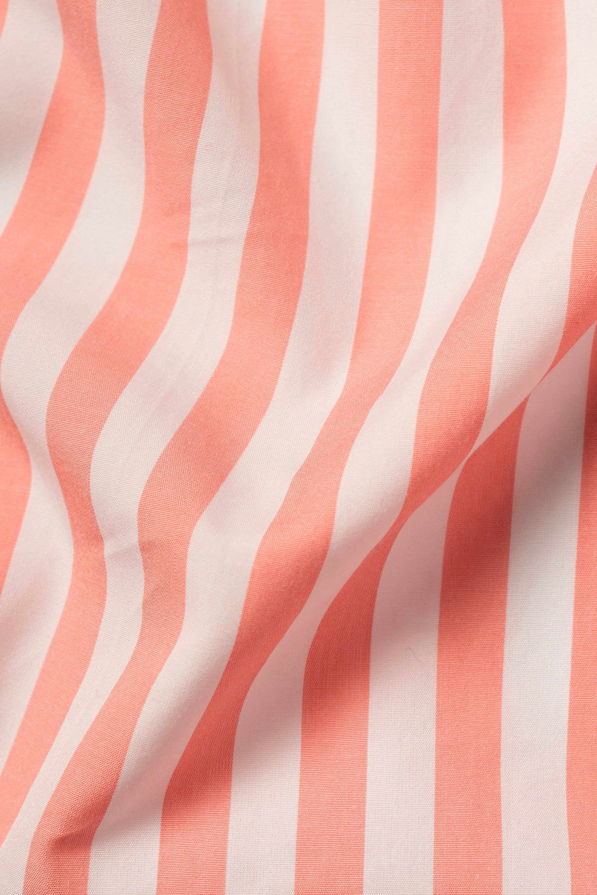 MTO Pink Stripe Cotton Shirt