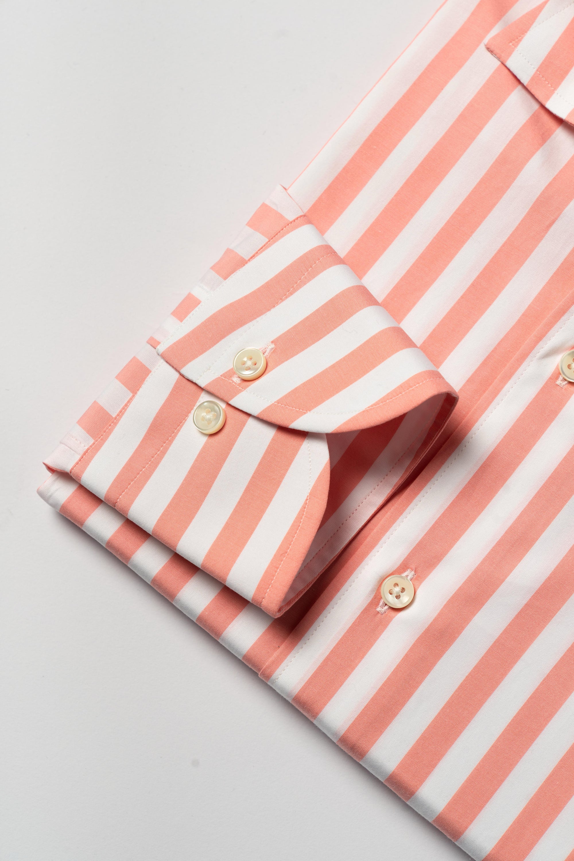 MTO Pink Stripe Cotton Shirt