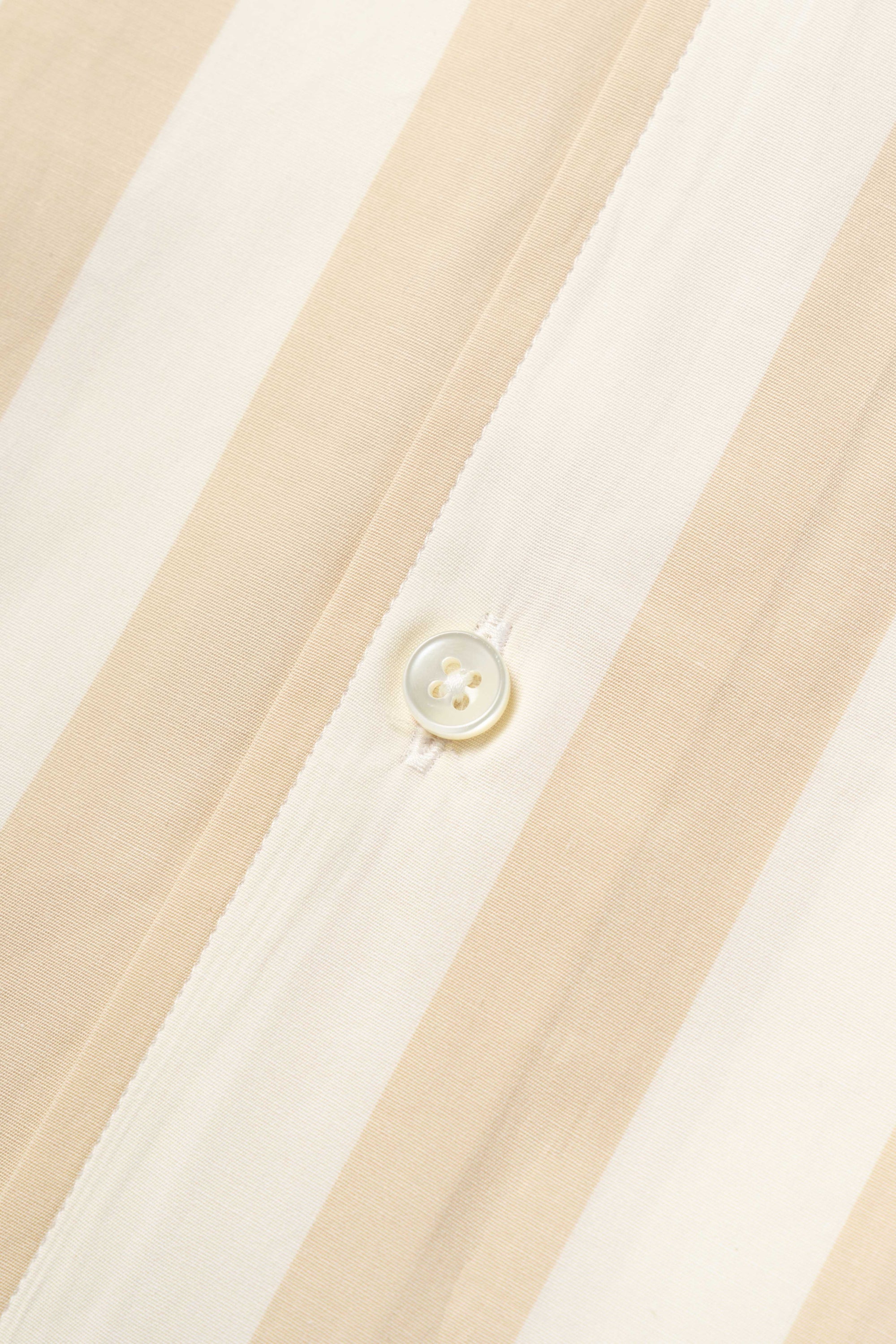 MTO Beige Stripe Cotton Shirt