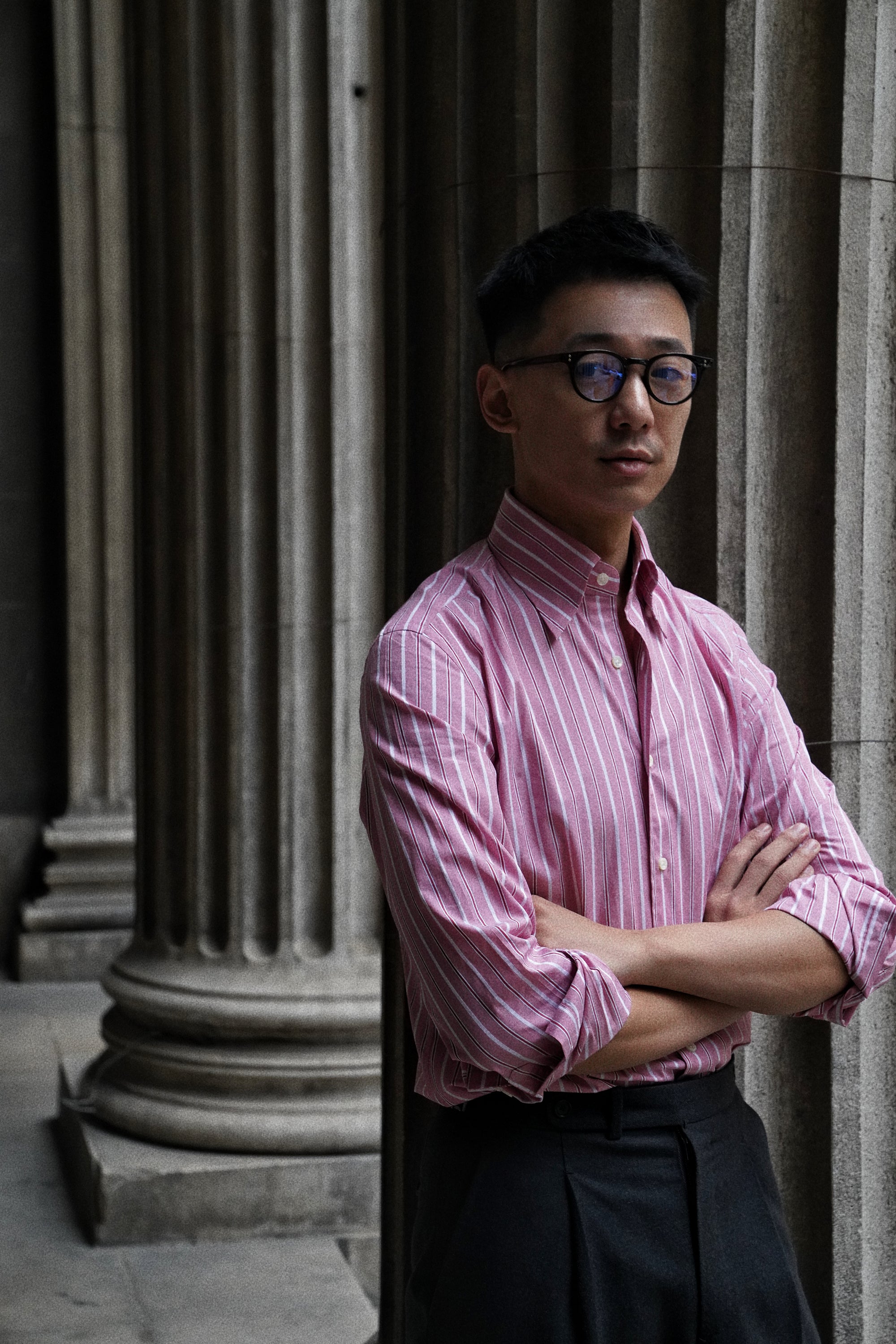 MTO Pink White Stripe Cotton Shirt