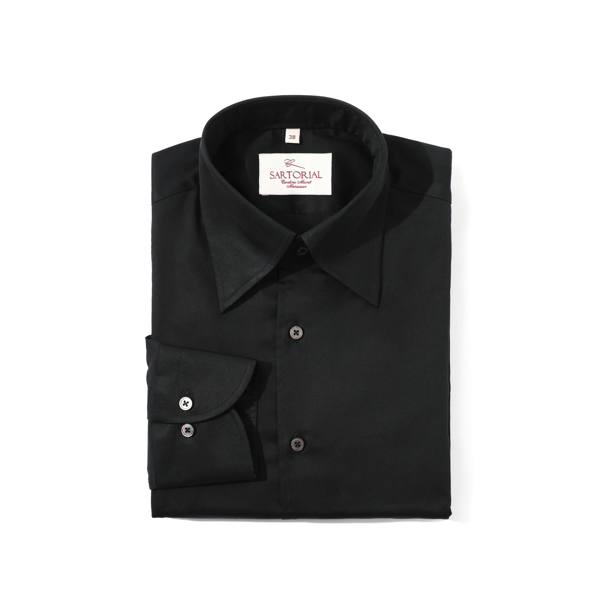 MTO Black 160s Cotton Shirt