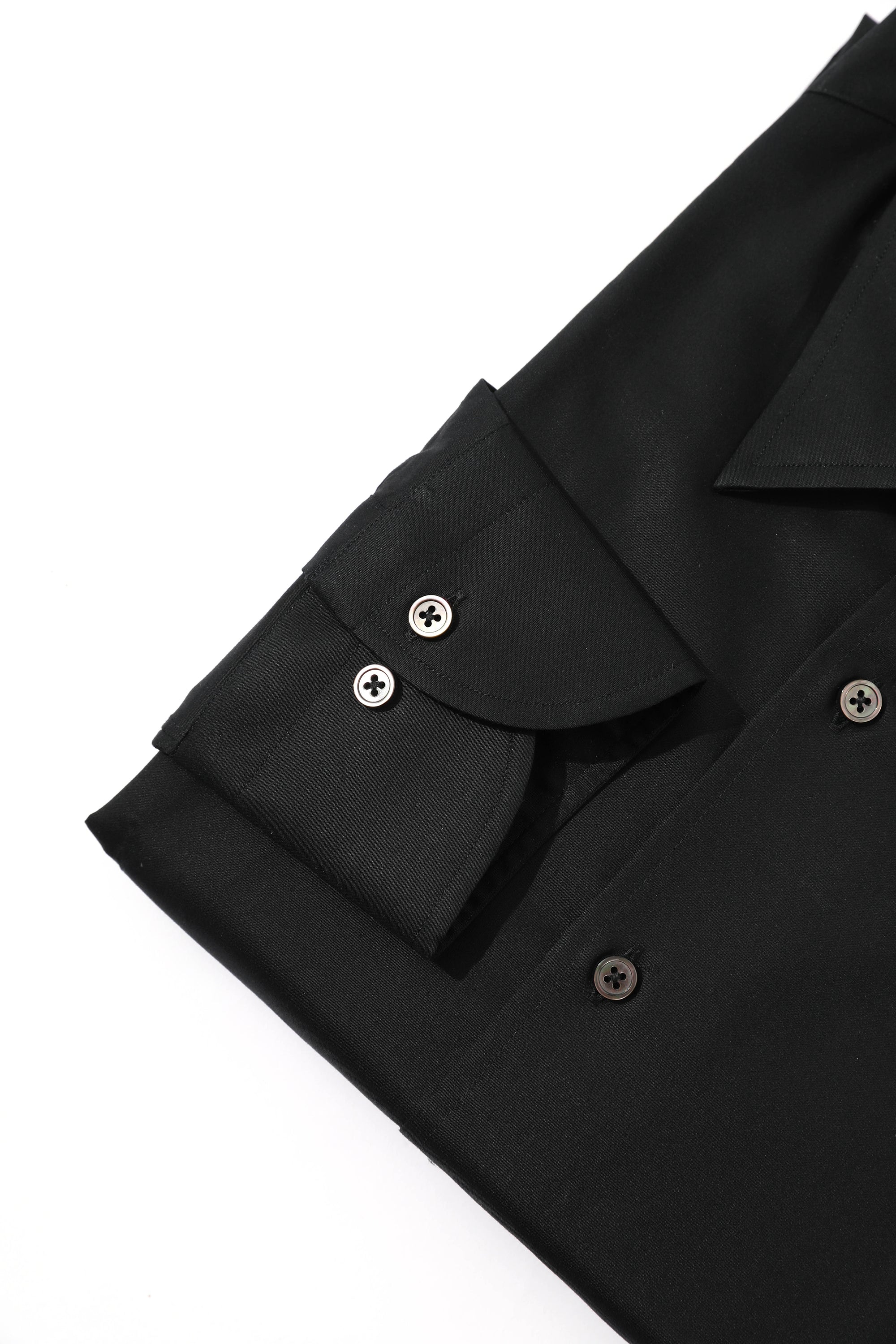MTO Black 160s Cotton Shirt