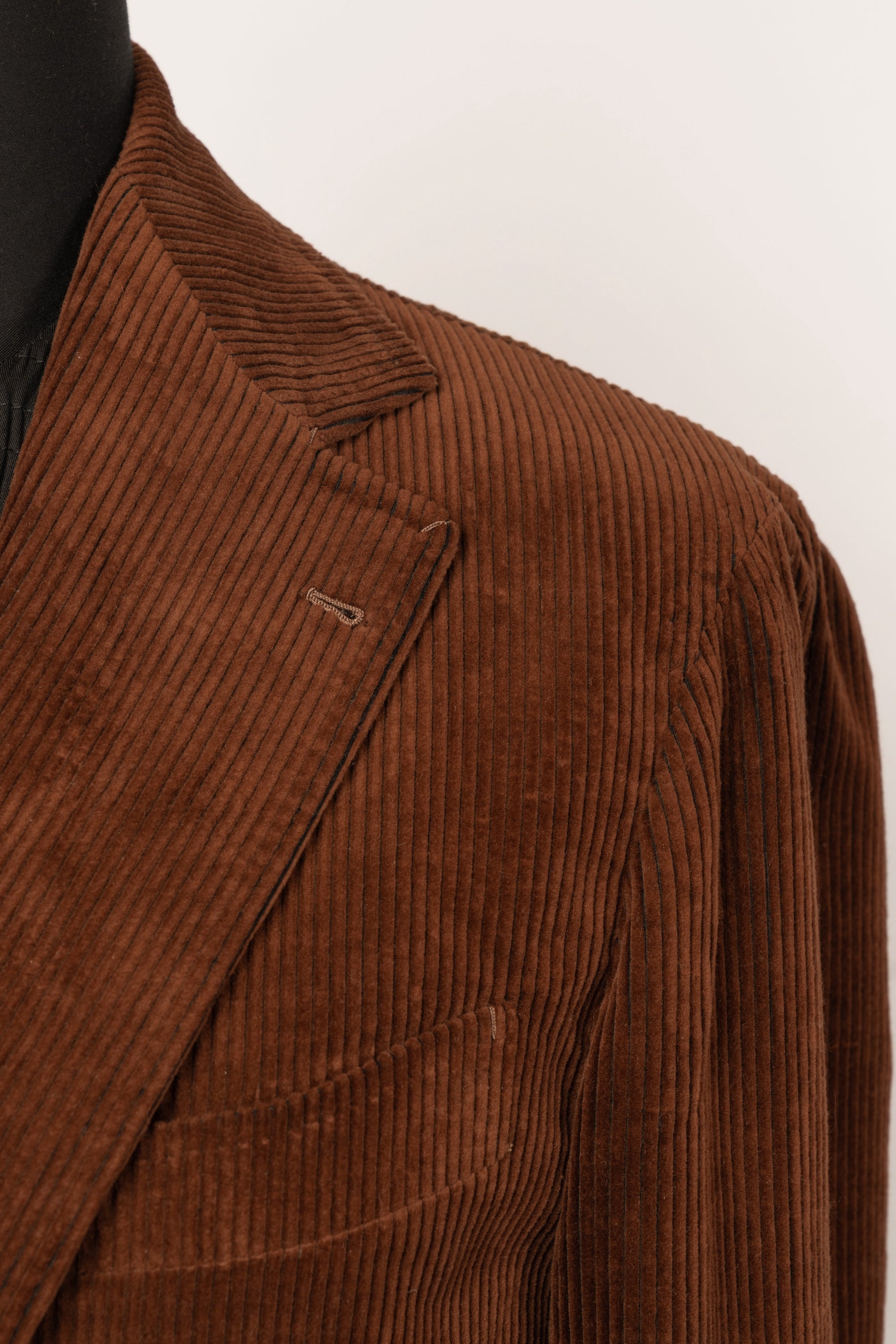 Tobacco Cashmere Blending Corduroy Suit #5