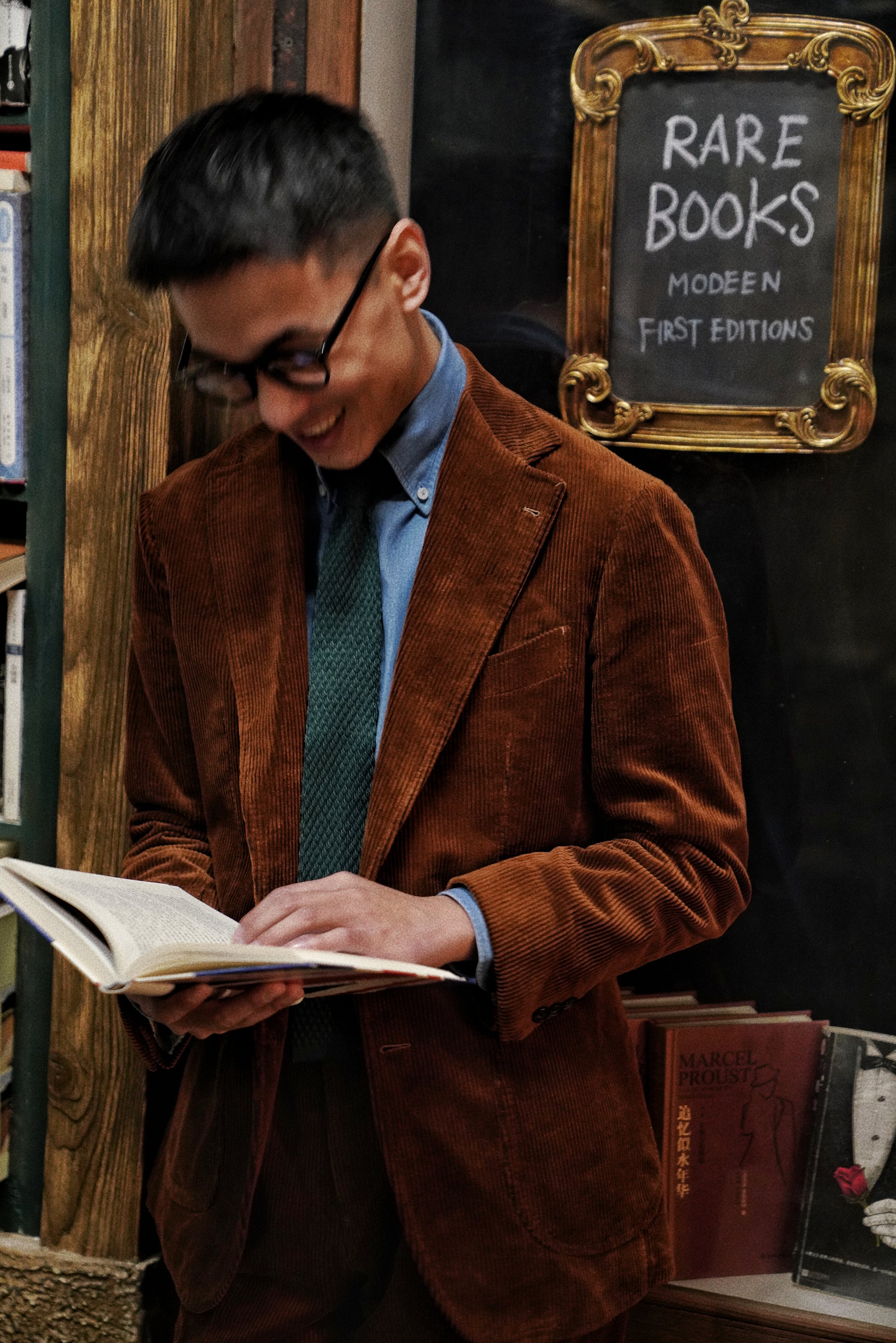 Tobacco Cashmere Blending Corduroy Suit #5