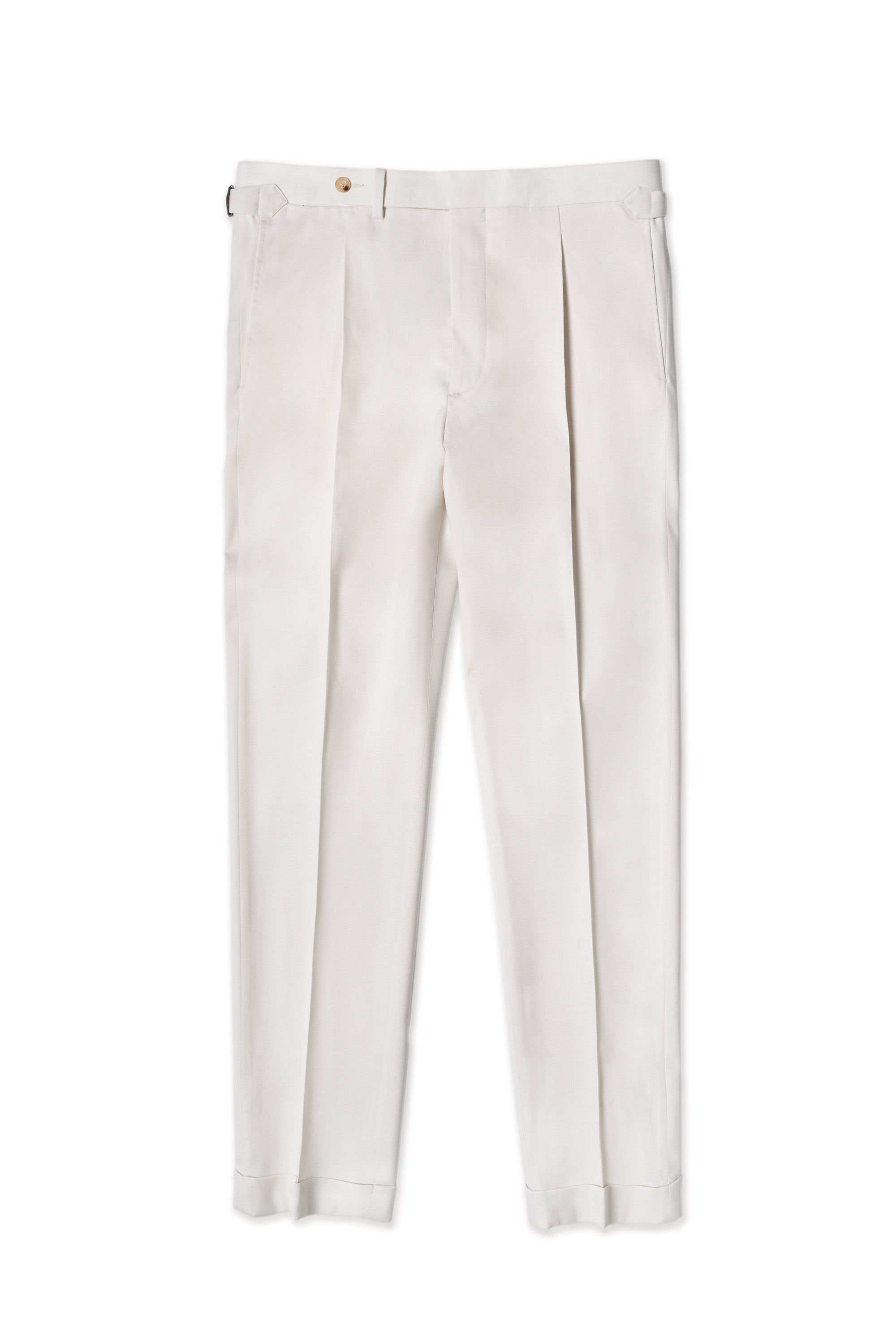 Off White Wool Trousers