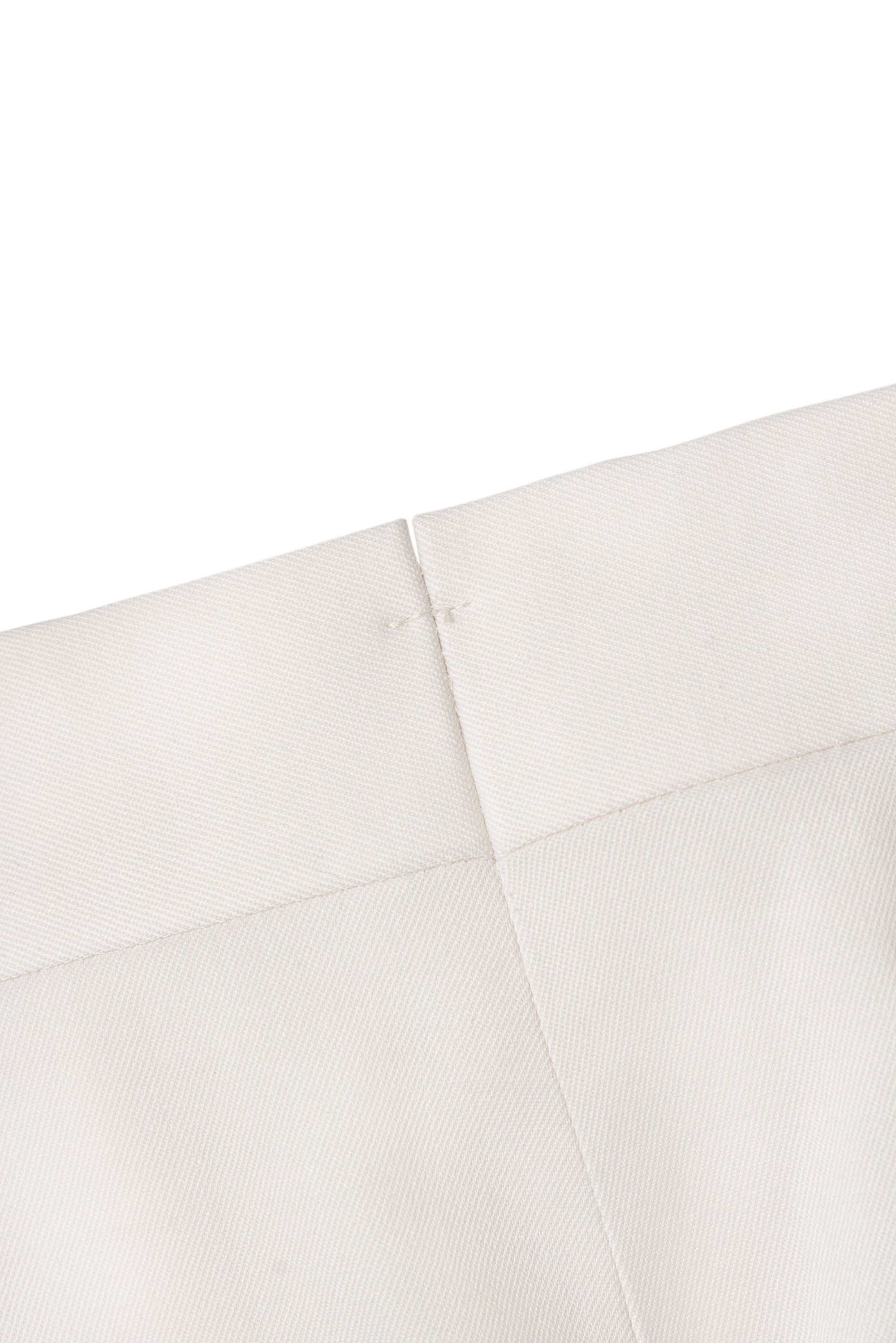 Off White Wool Trousers