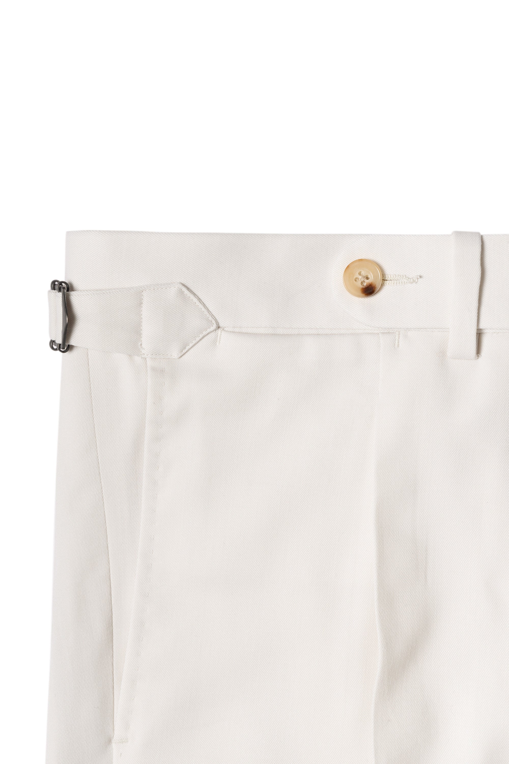 Off White Wool Trousers