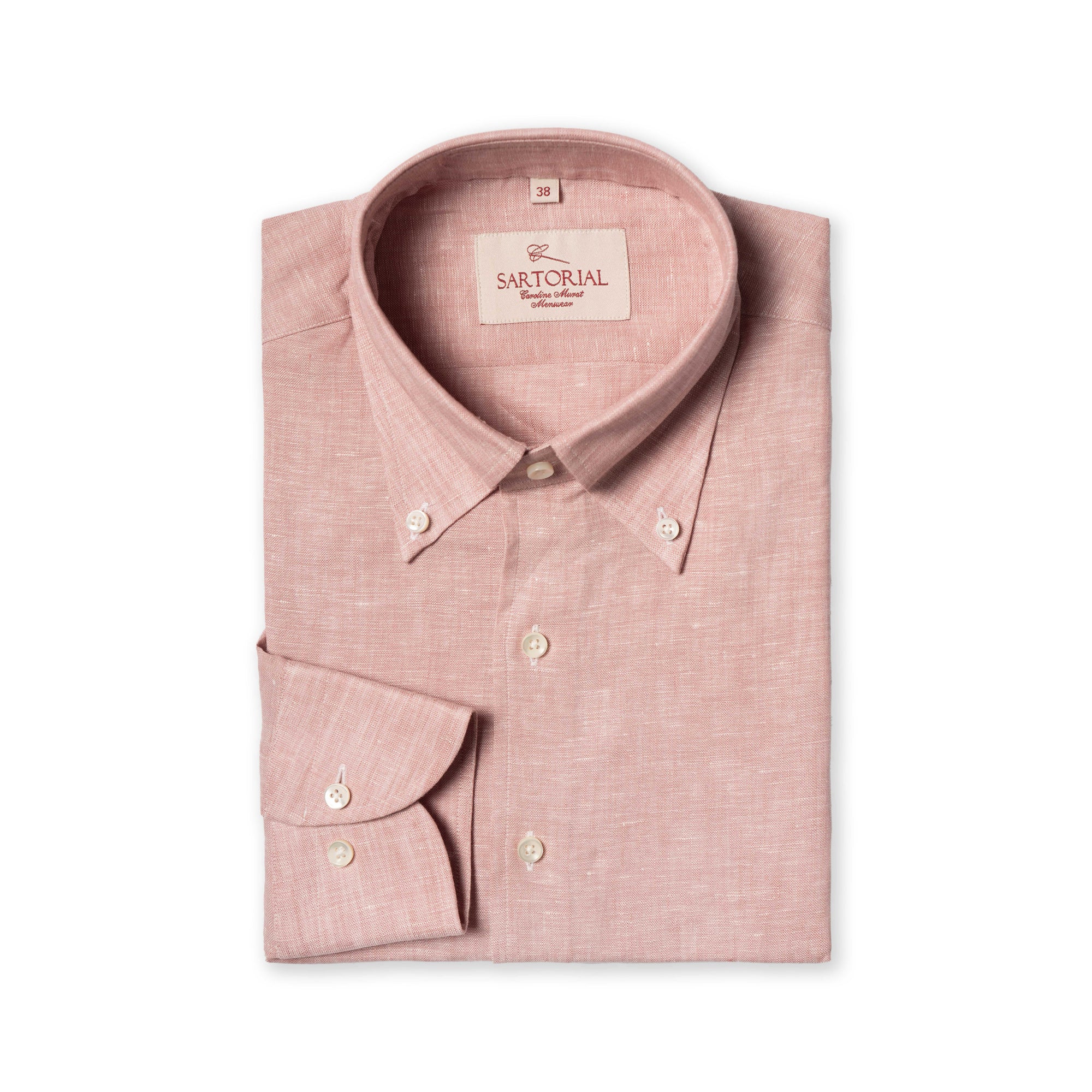 MTO Pink Linen Shirt
