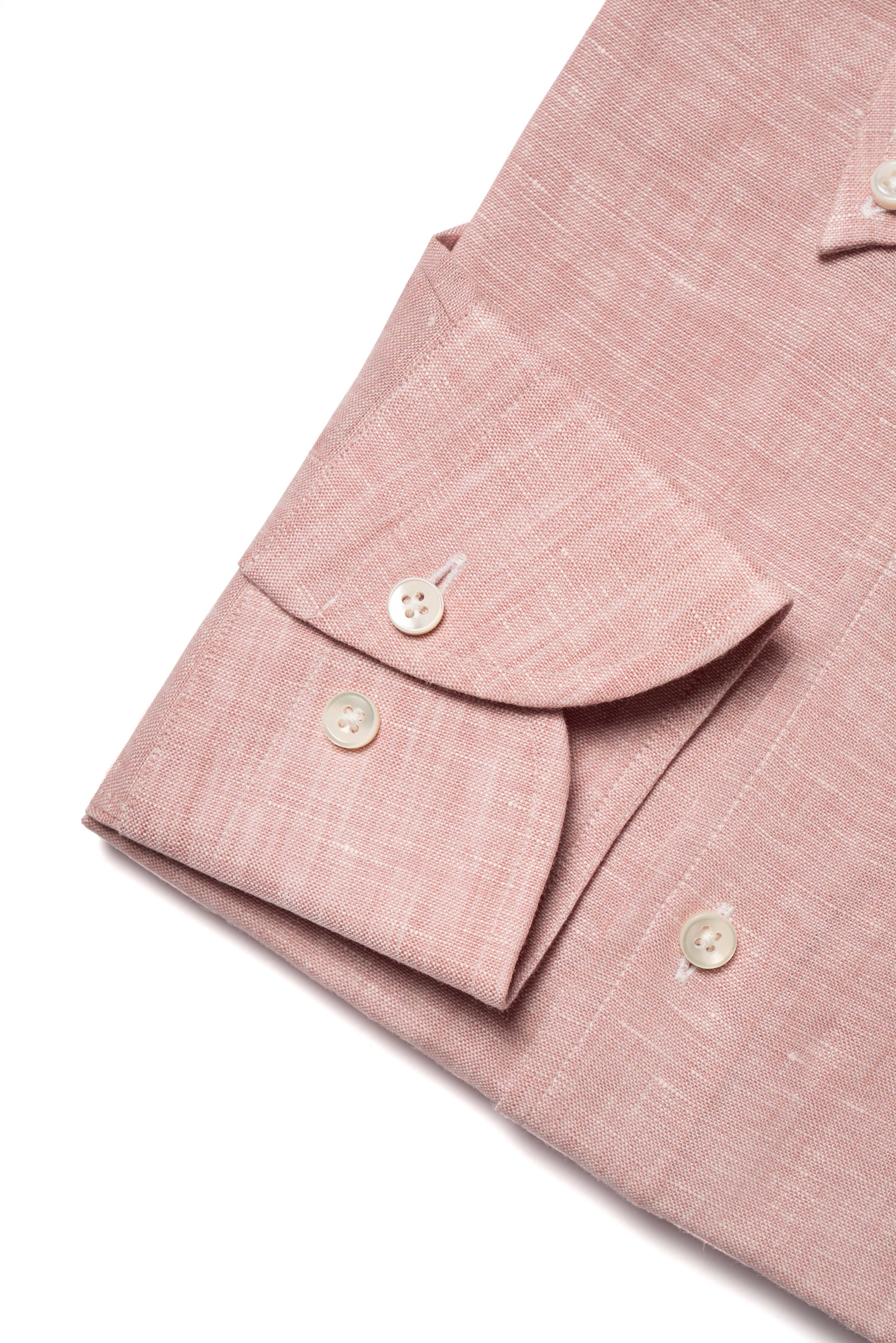 MTO Pink Linen Shirt
