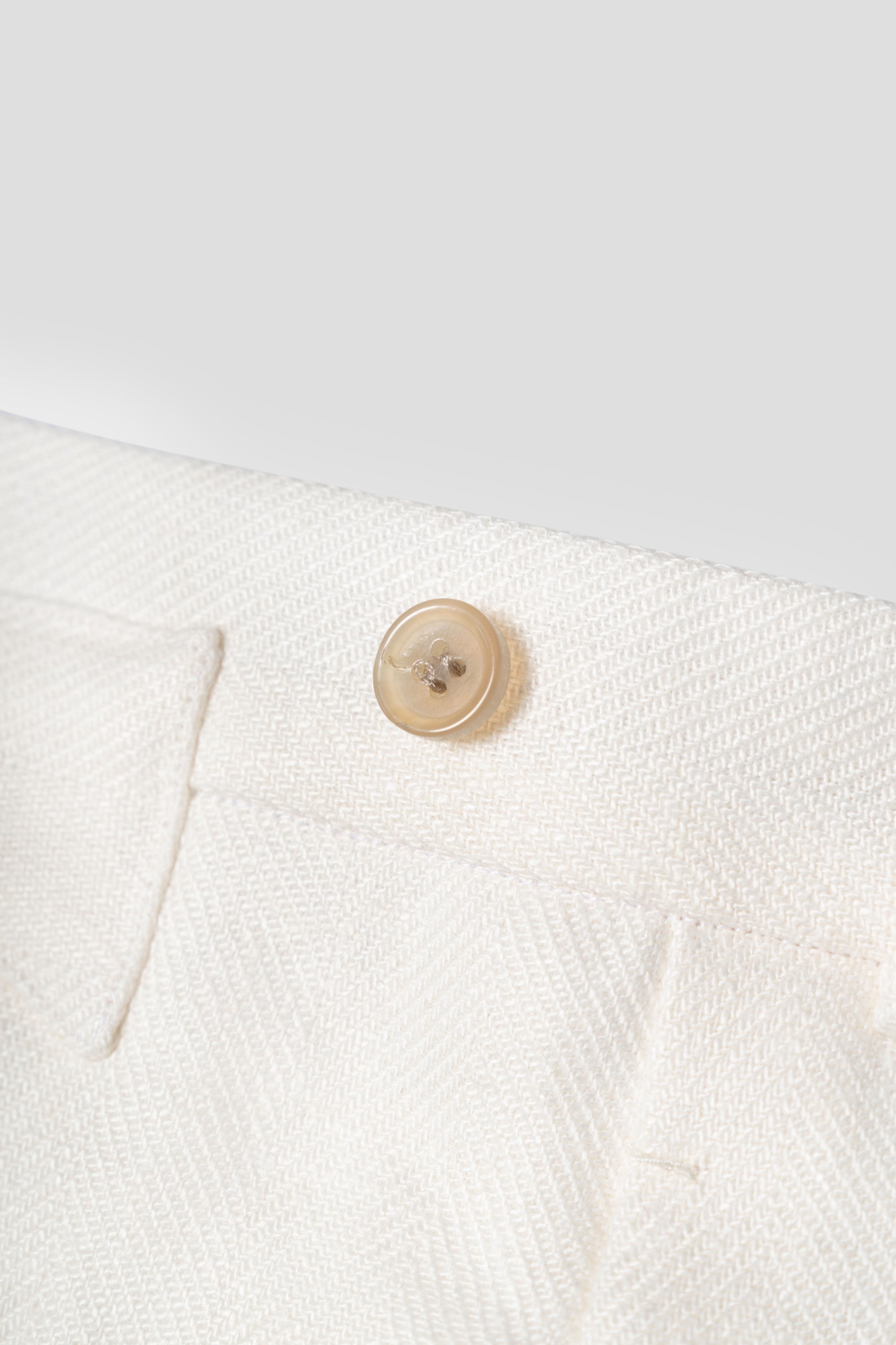 Beige Herringbone Linen Suit #150