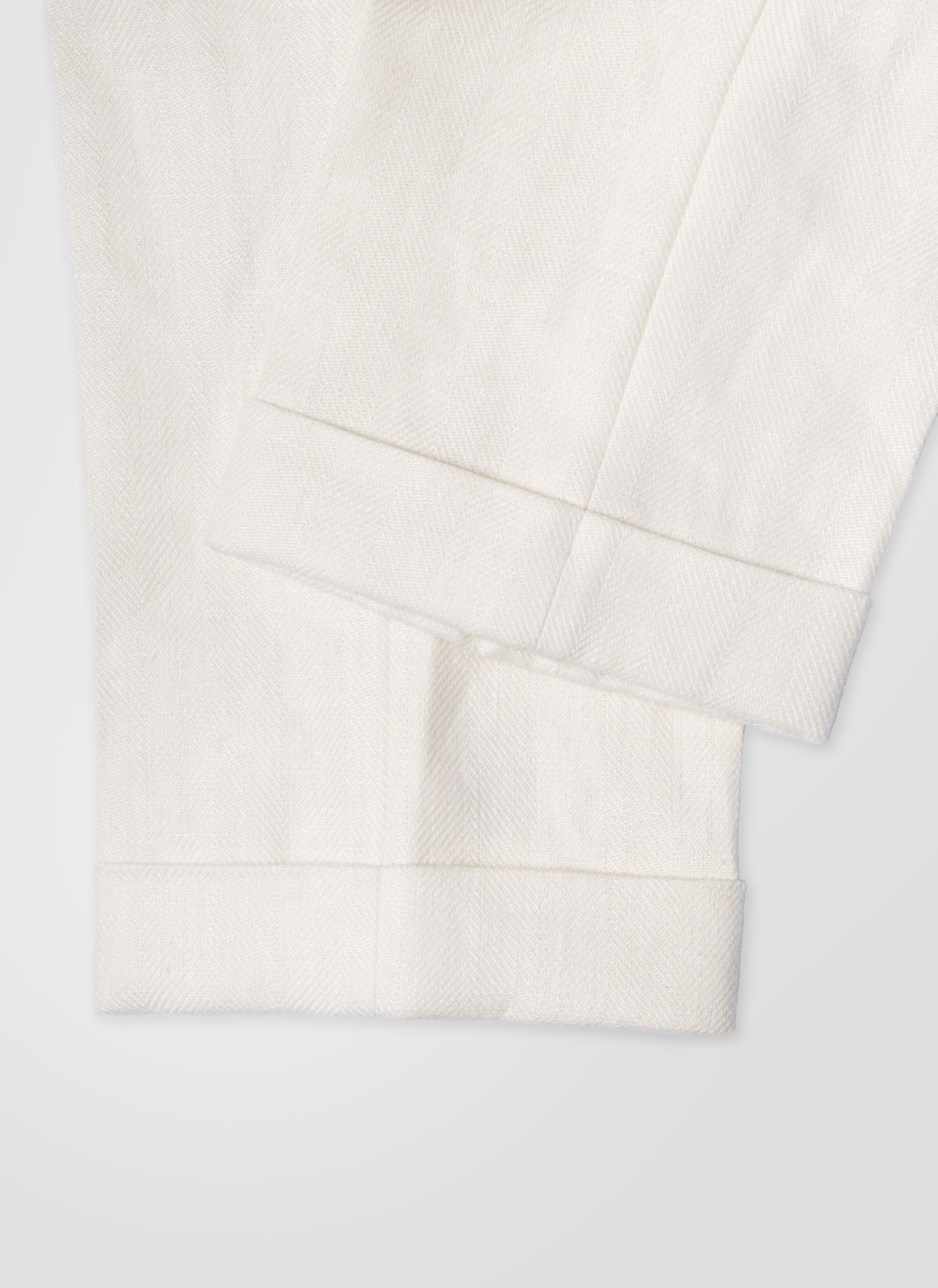 Beige Herringbone Linen Suit #150