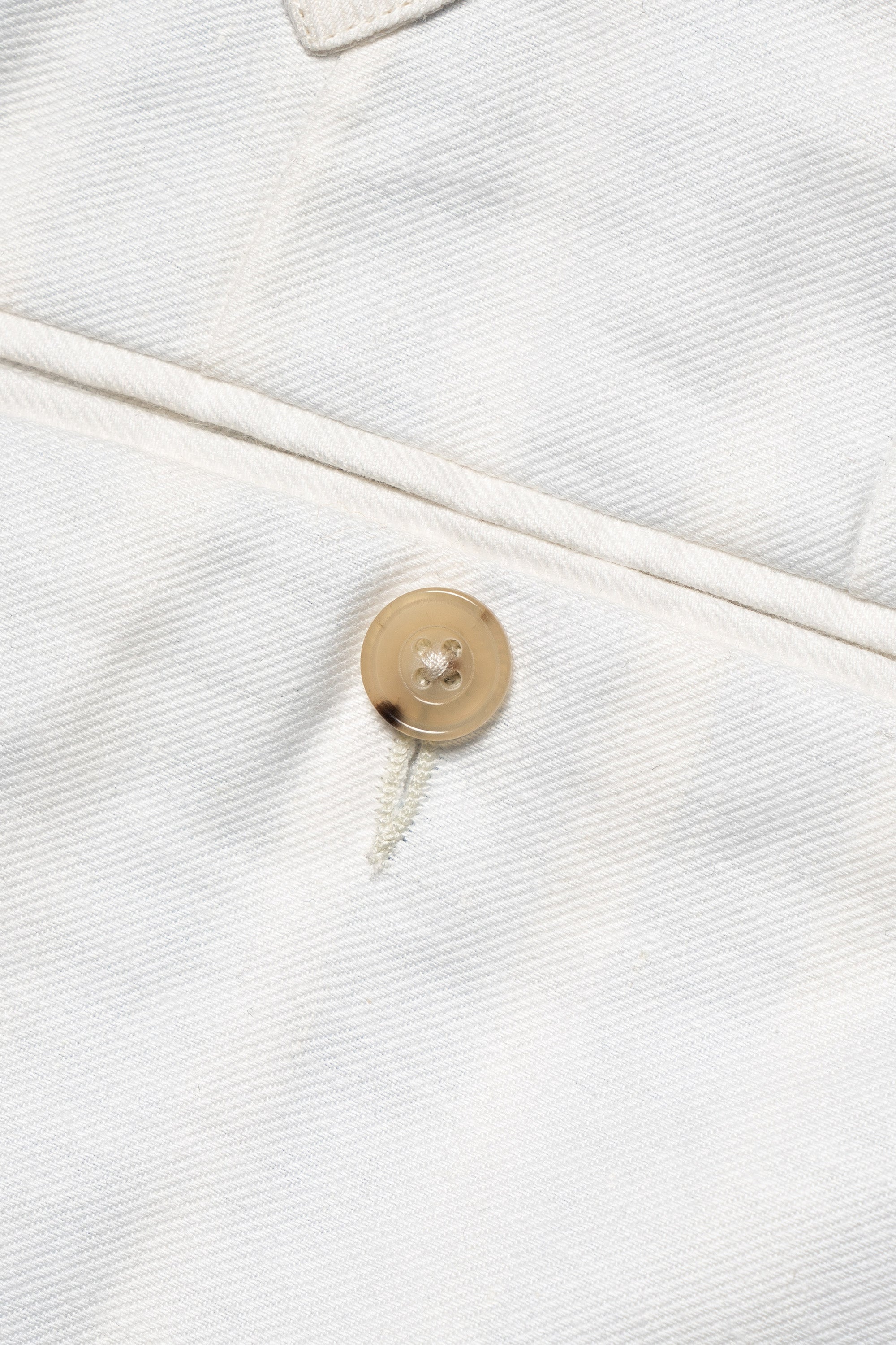 White Linen Cotton Blending Shorts