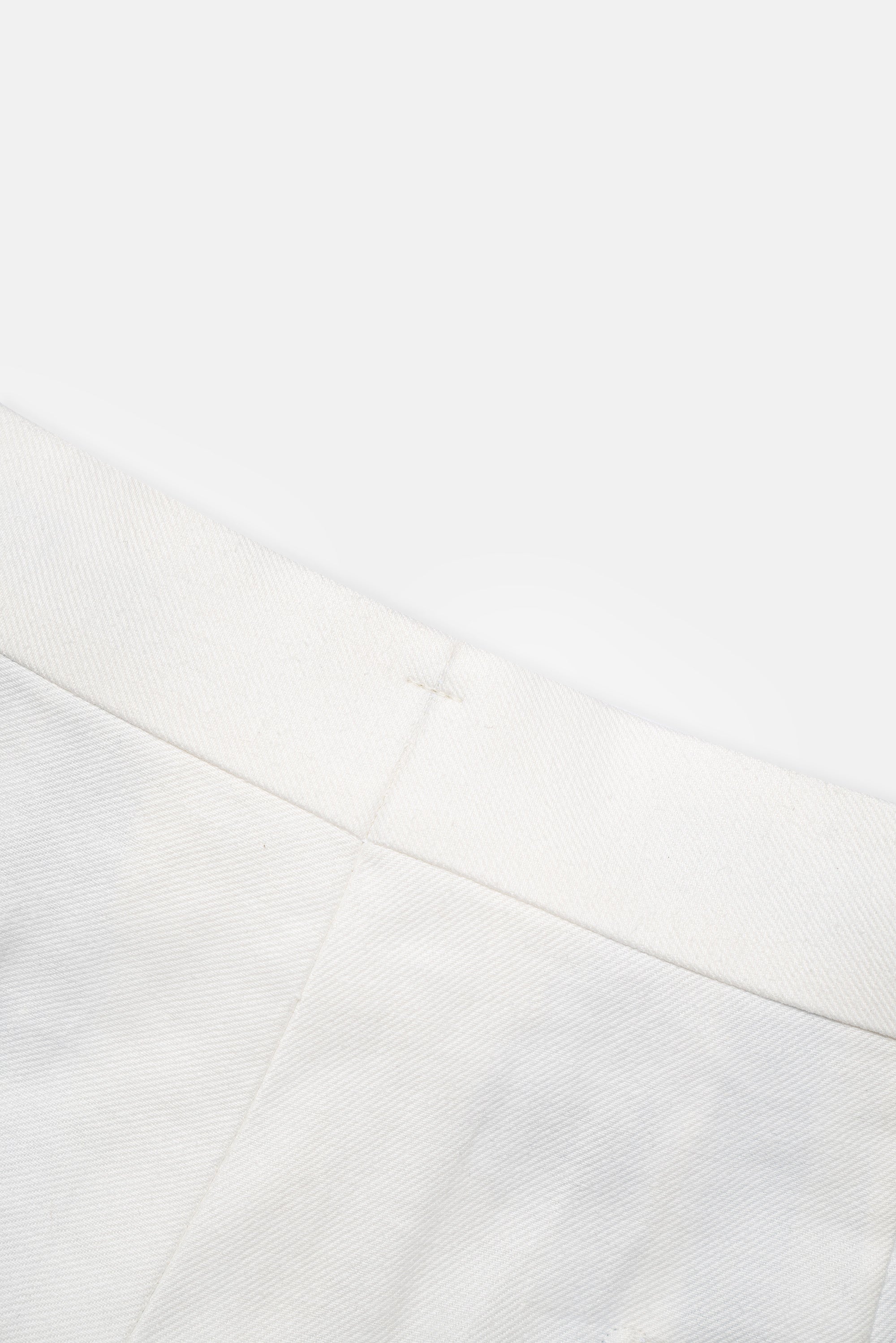 White Linen Cotton Blending Shorts