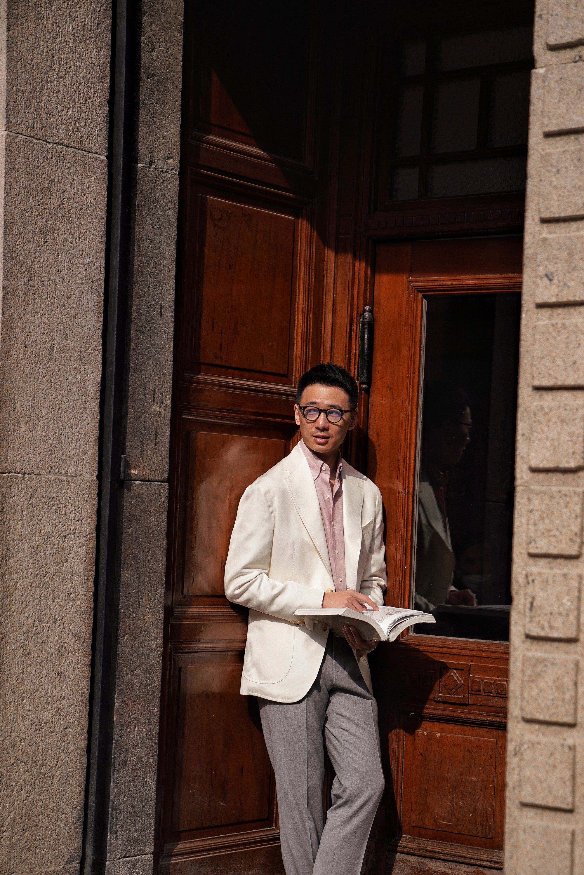 White Dupioni Silk Jacket #301