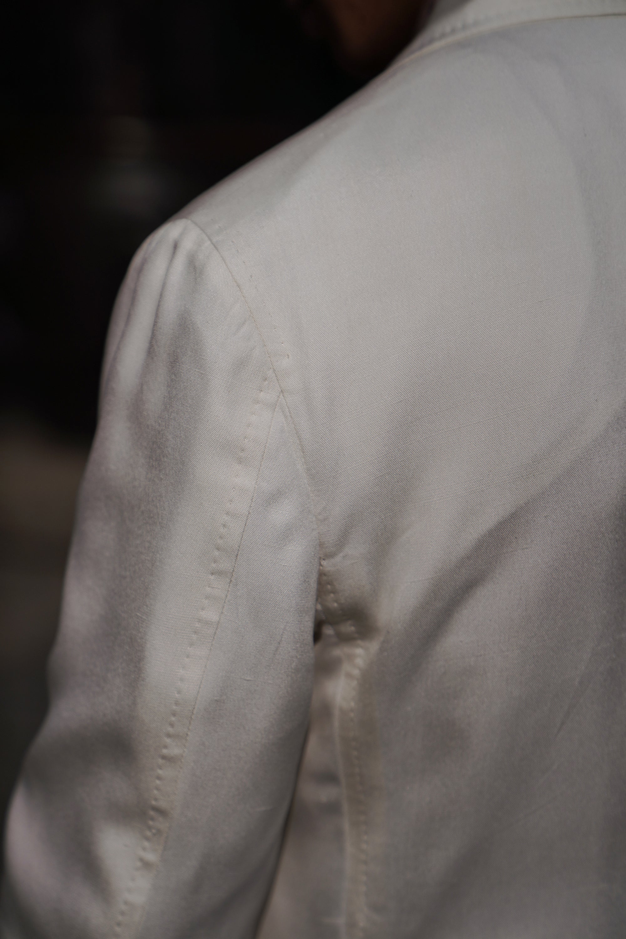 White Dupioni Silk Jacket #301