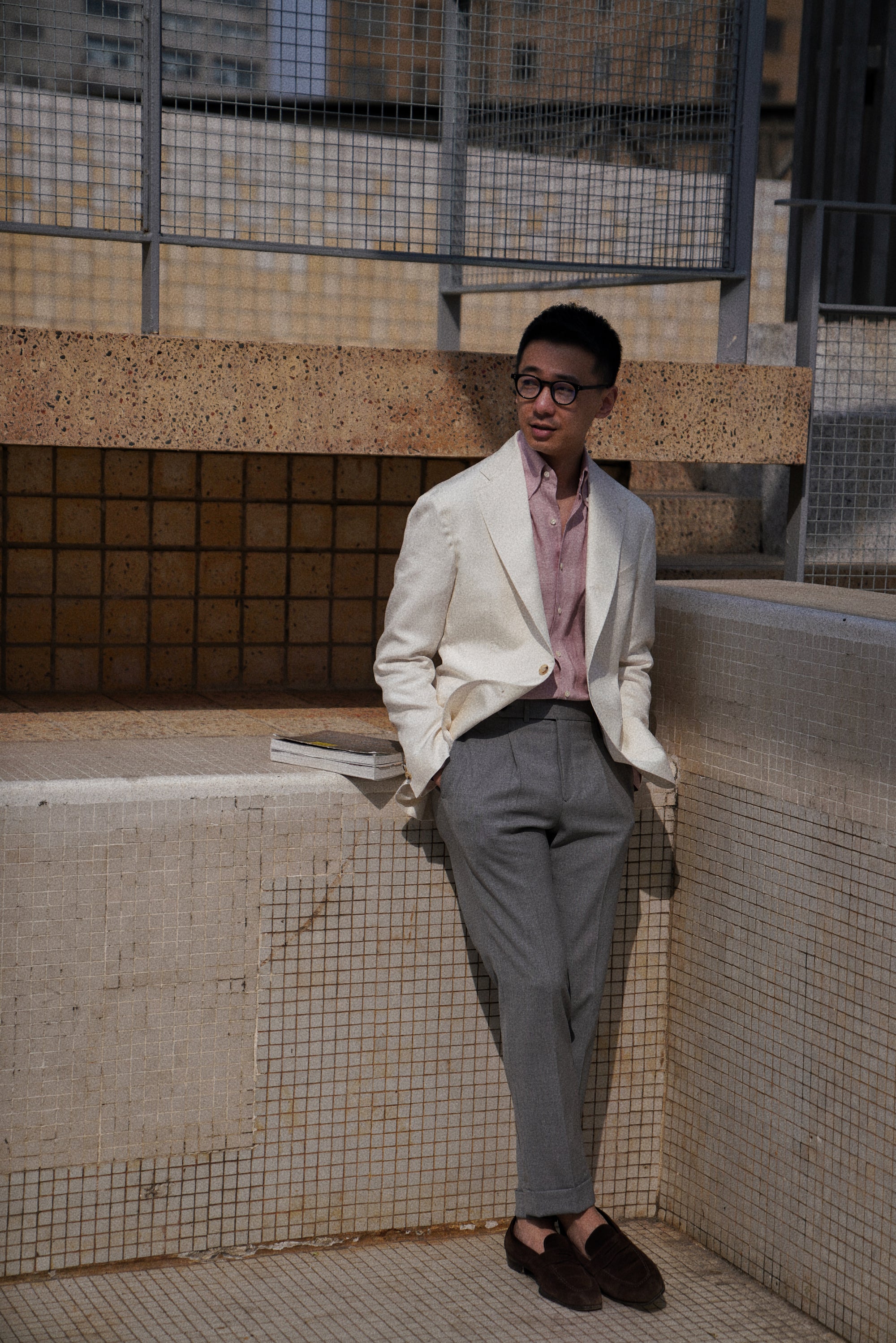 White Dupioni Silk Jacket #301