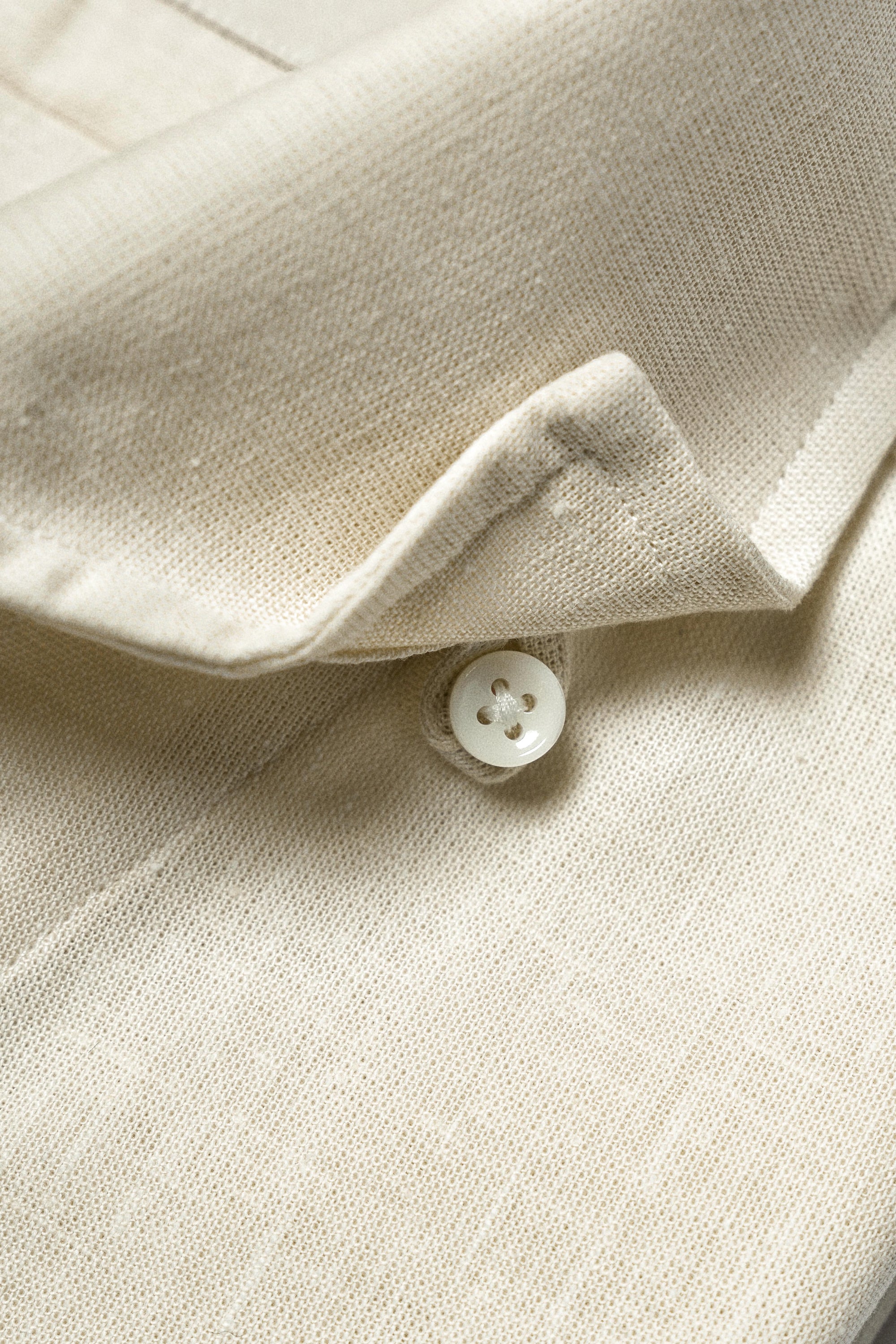 MTO Beige One Piece Collar Shirt