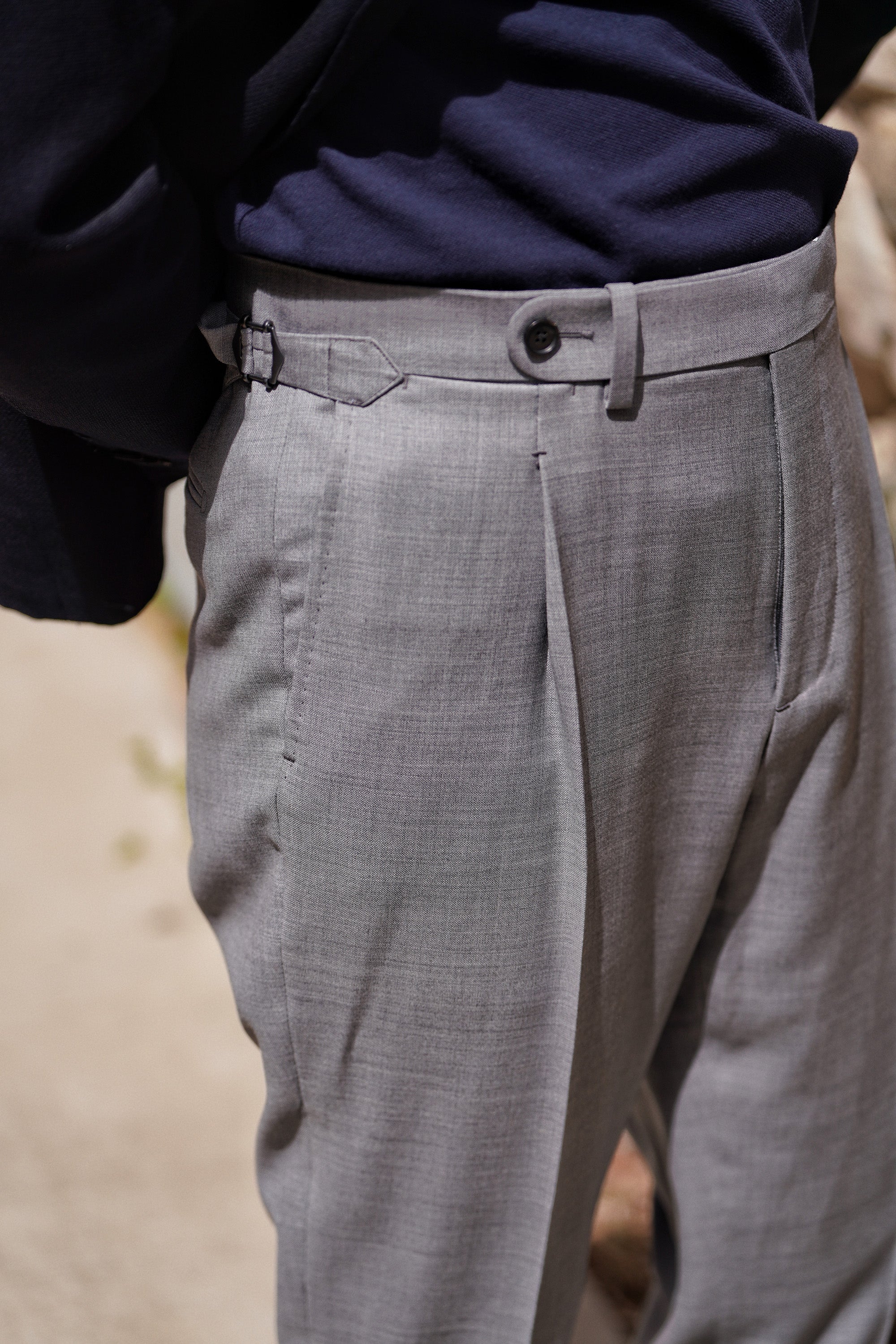 Grey Wool Trousers