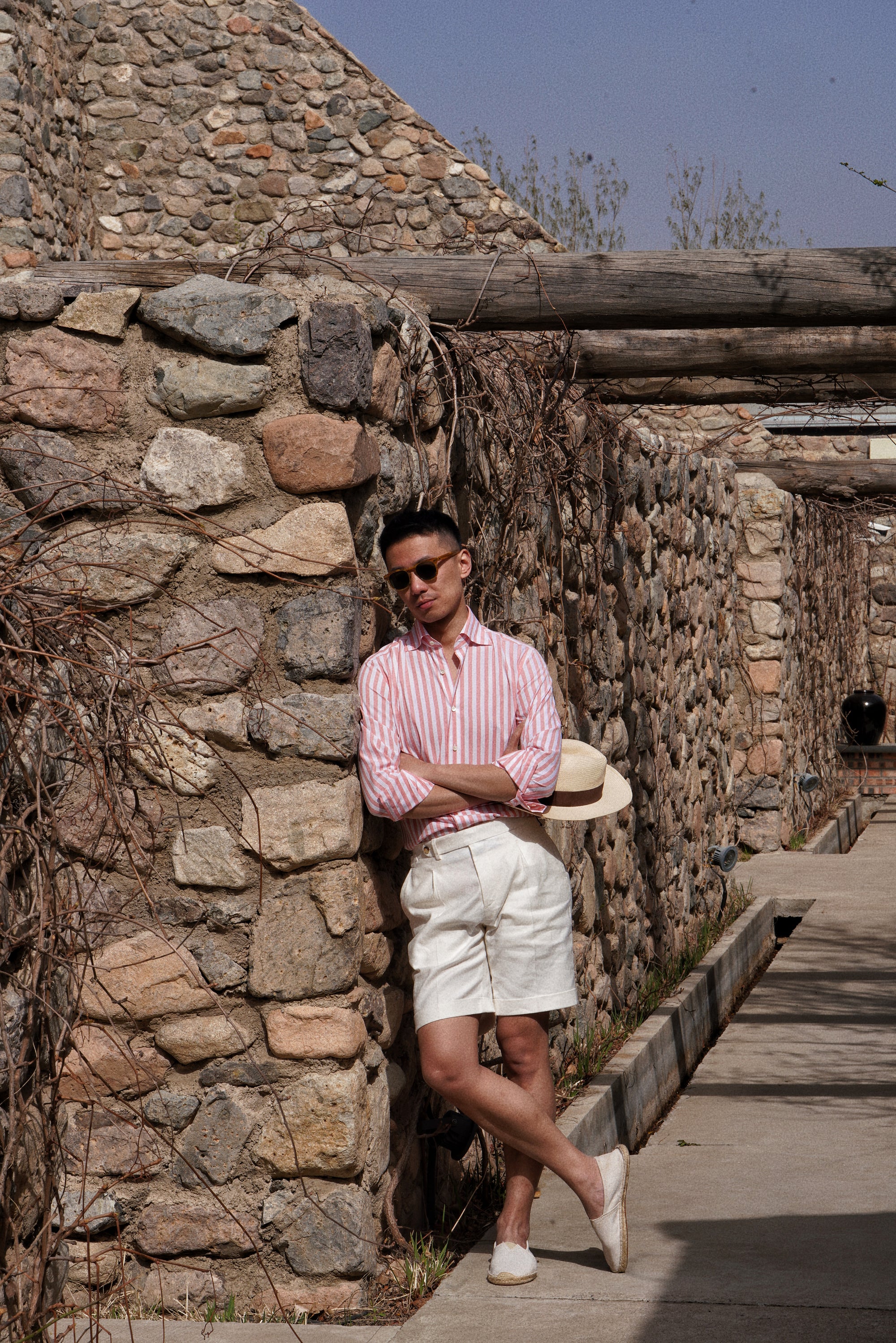 MTO Pink Stripe Cotton Shirt