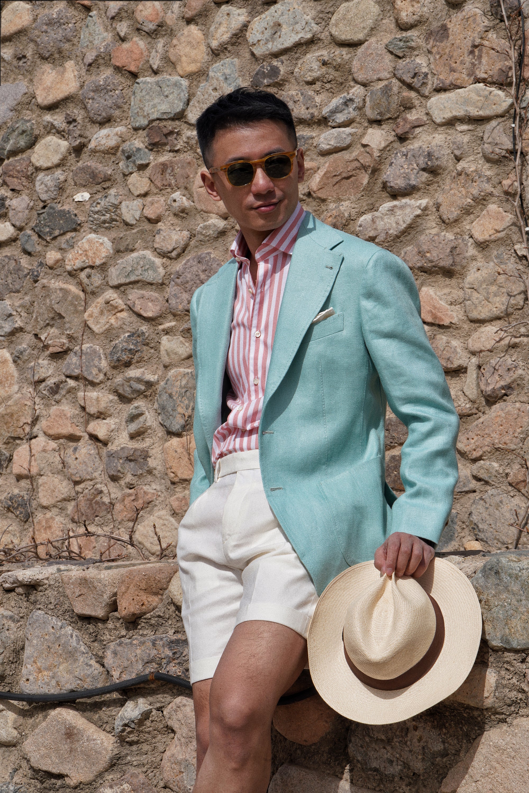 MTO Pink Stripe Cotton Shirt