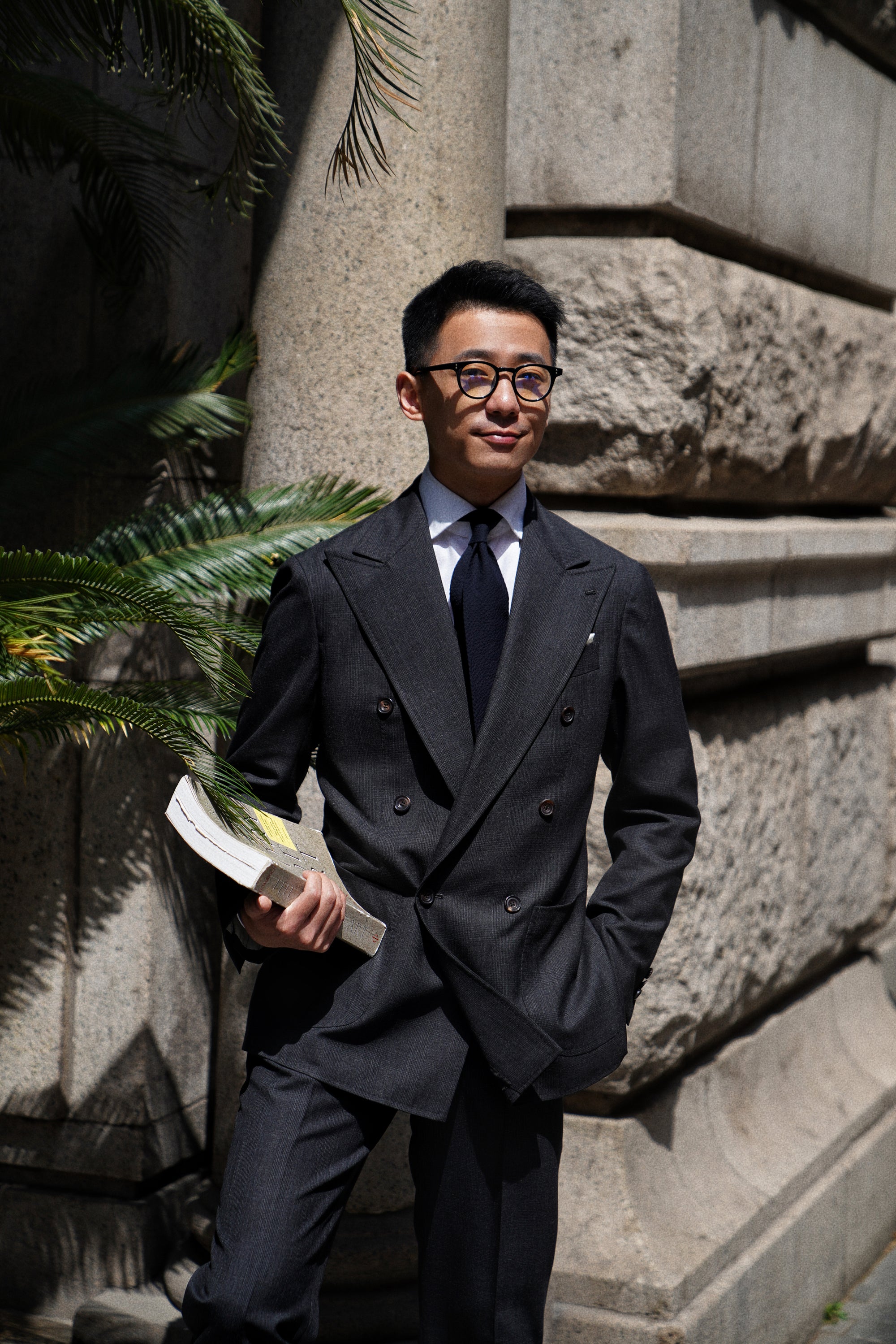 Charcoal Glen Check High Twist Suit #147